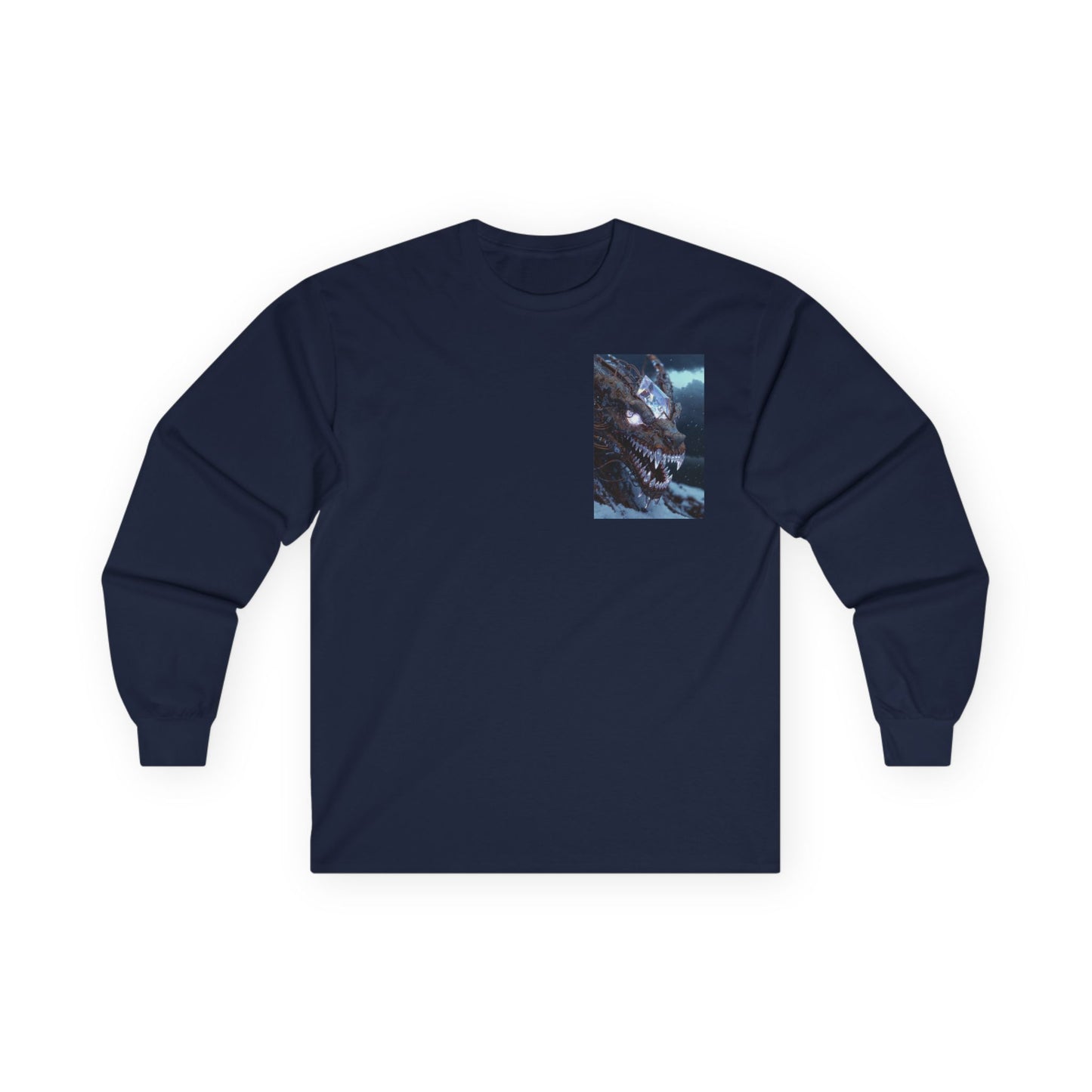 Long Sleeve Tee — Mystical Dragon Chest Print