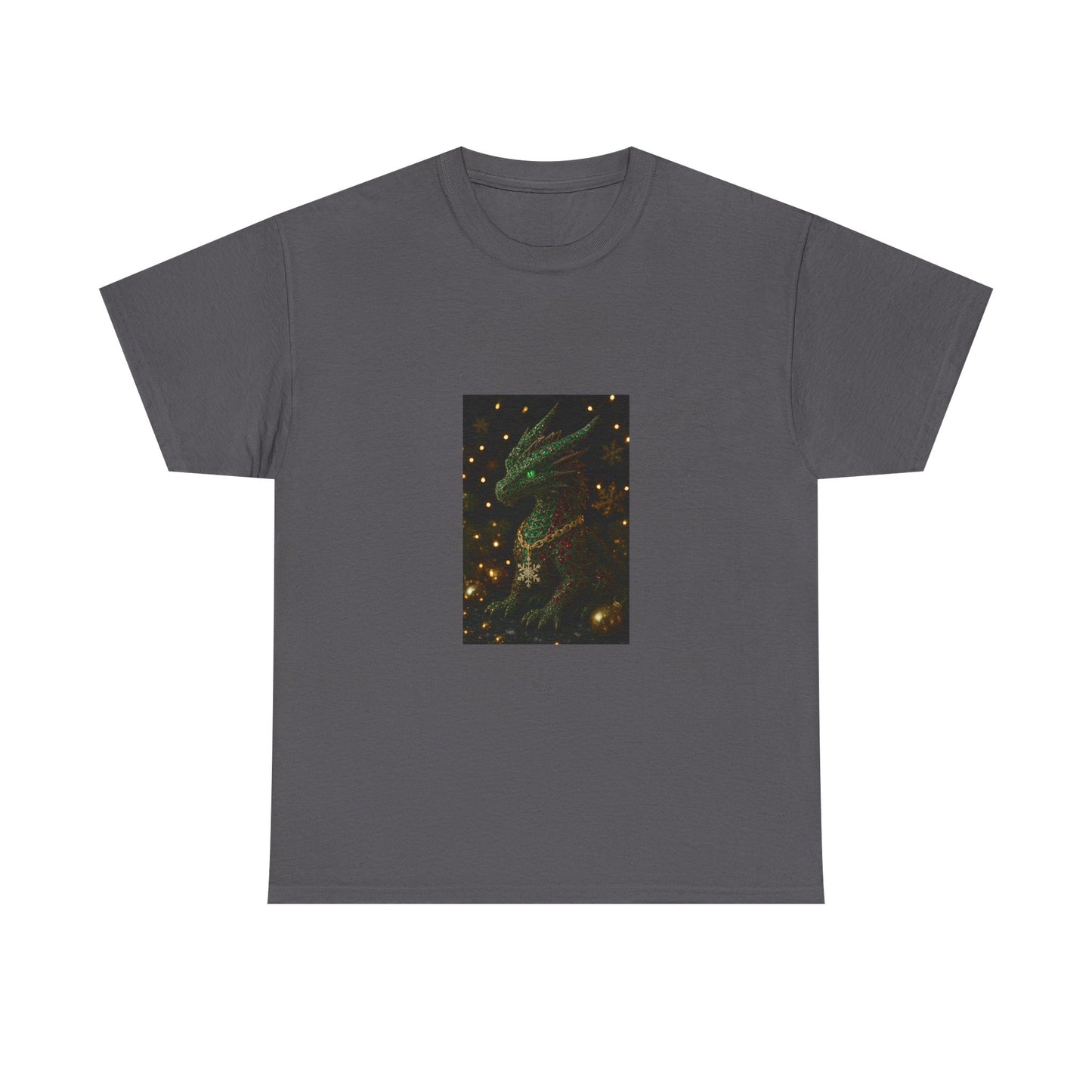 Christmas Dragon Constellation T-Shirt — Mystical Green Dragon & Starry Night Tee