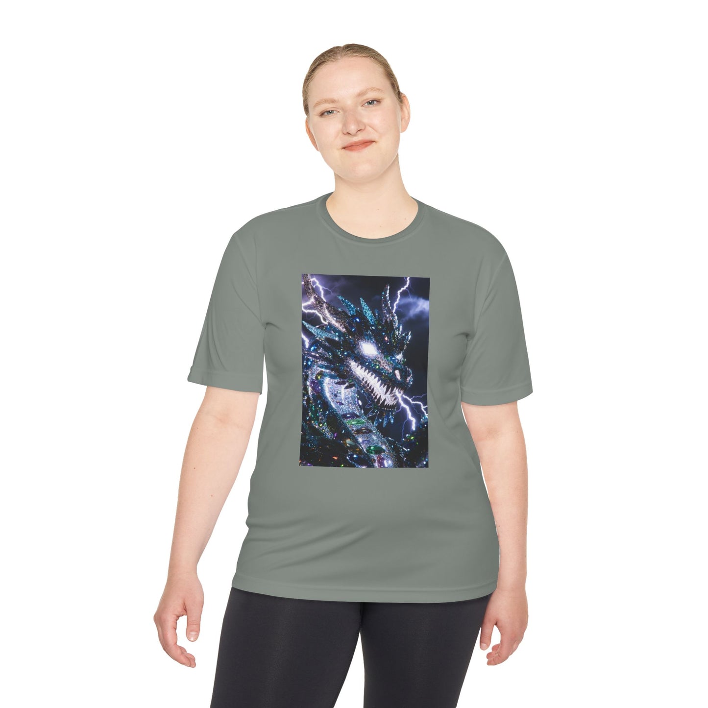 Lightning Dragon Graphic Tee — Cosmic Fantasy Dragon Shirt