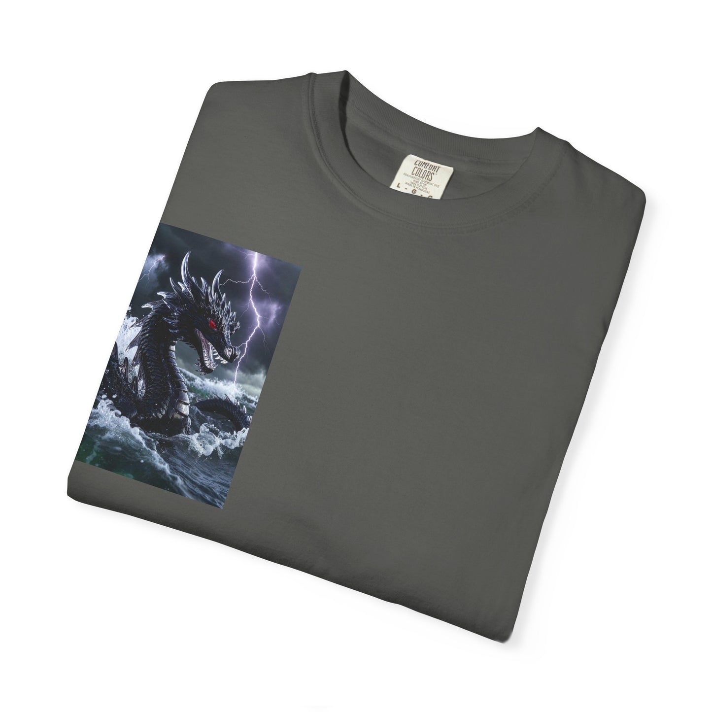 Dragon Storm Graphic T-Shirt — Dark Fantasy Chest Print
