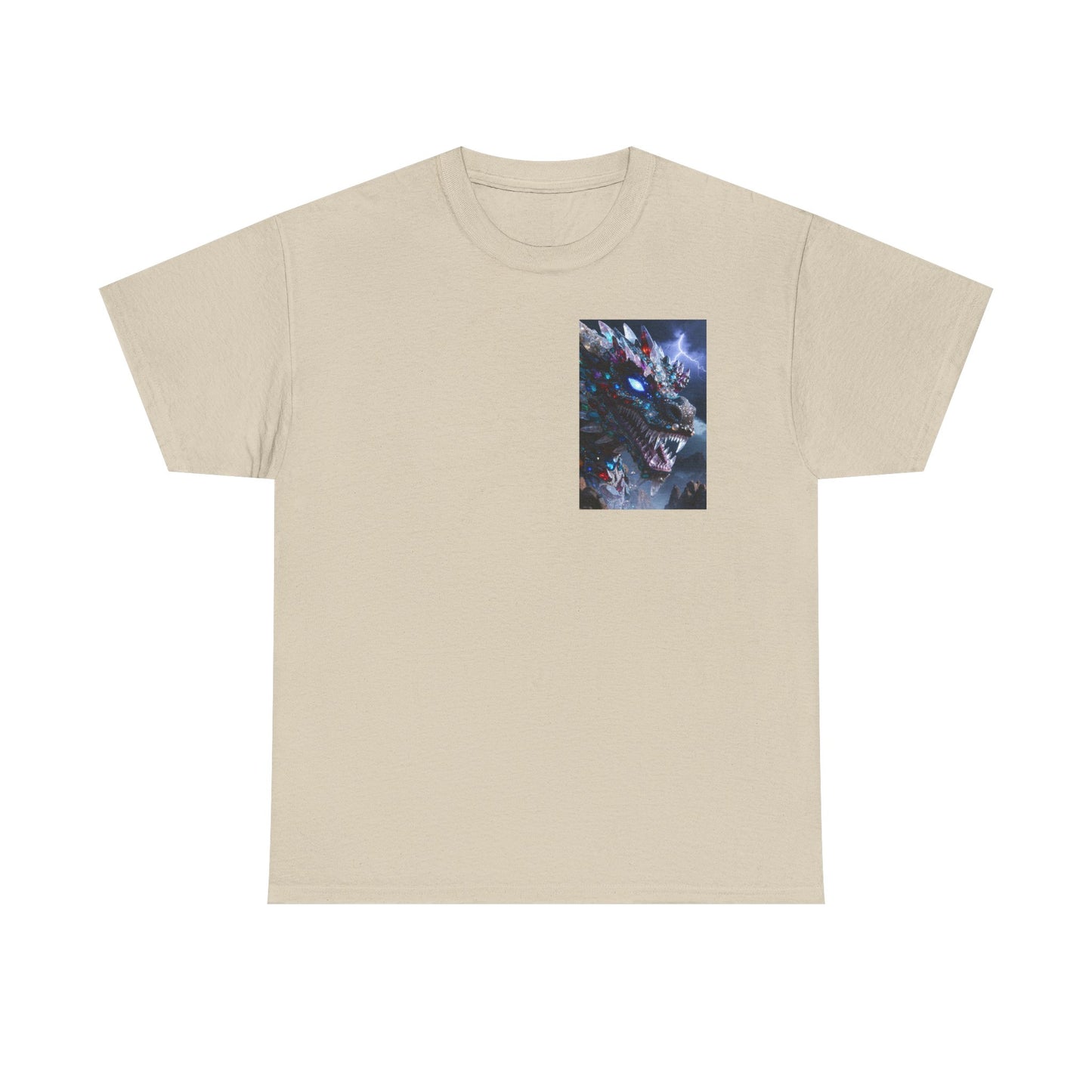 Wolf Dragon Galaxy Pocket Tee — Cosmic Wolf Graphic T-Shirt