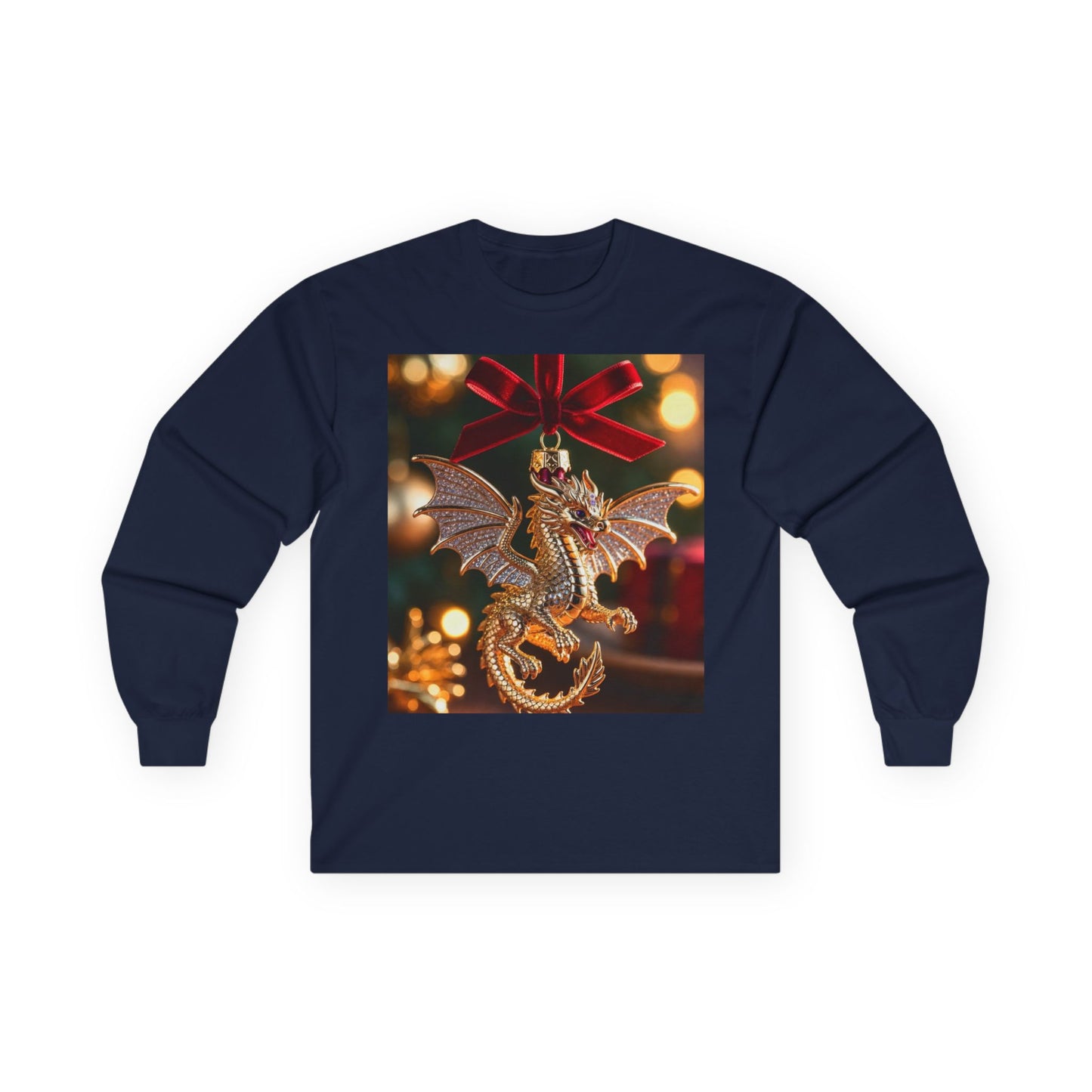 Dragon Ornament Holiday Long Sleeve Tee