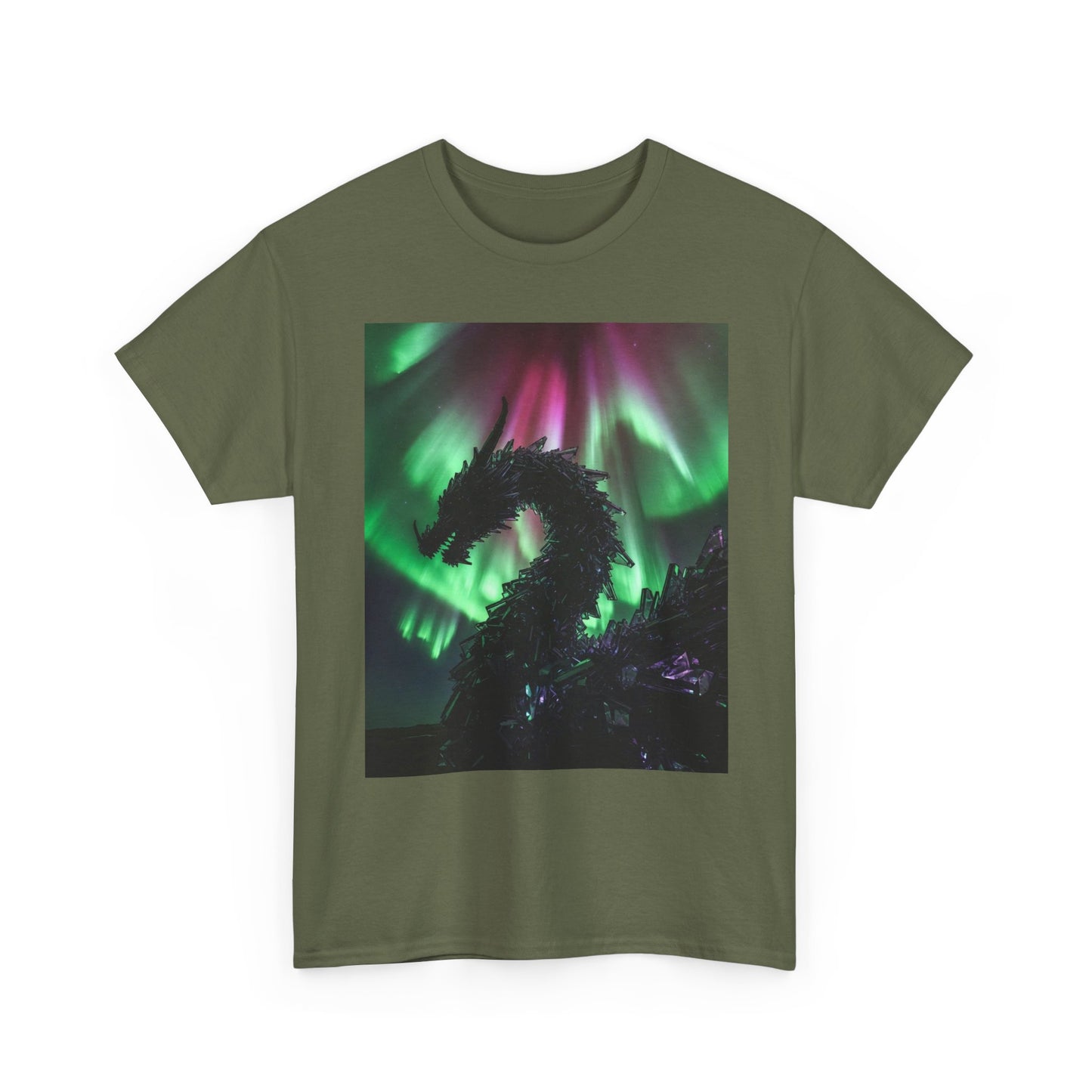 Dragon Aurora T-Shirt — Northern Lights Dragon Graphic Tee