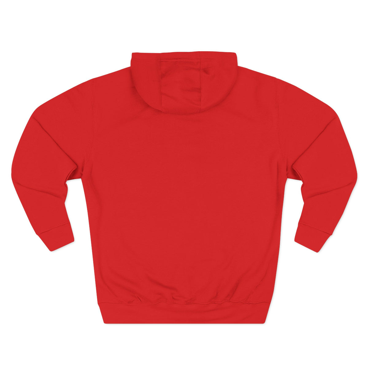 A RUBY RED Dragon Swirl Fleece Hoodie - Three-Panel Design for Fantasy Lovers