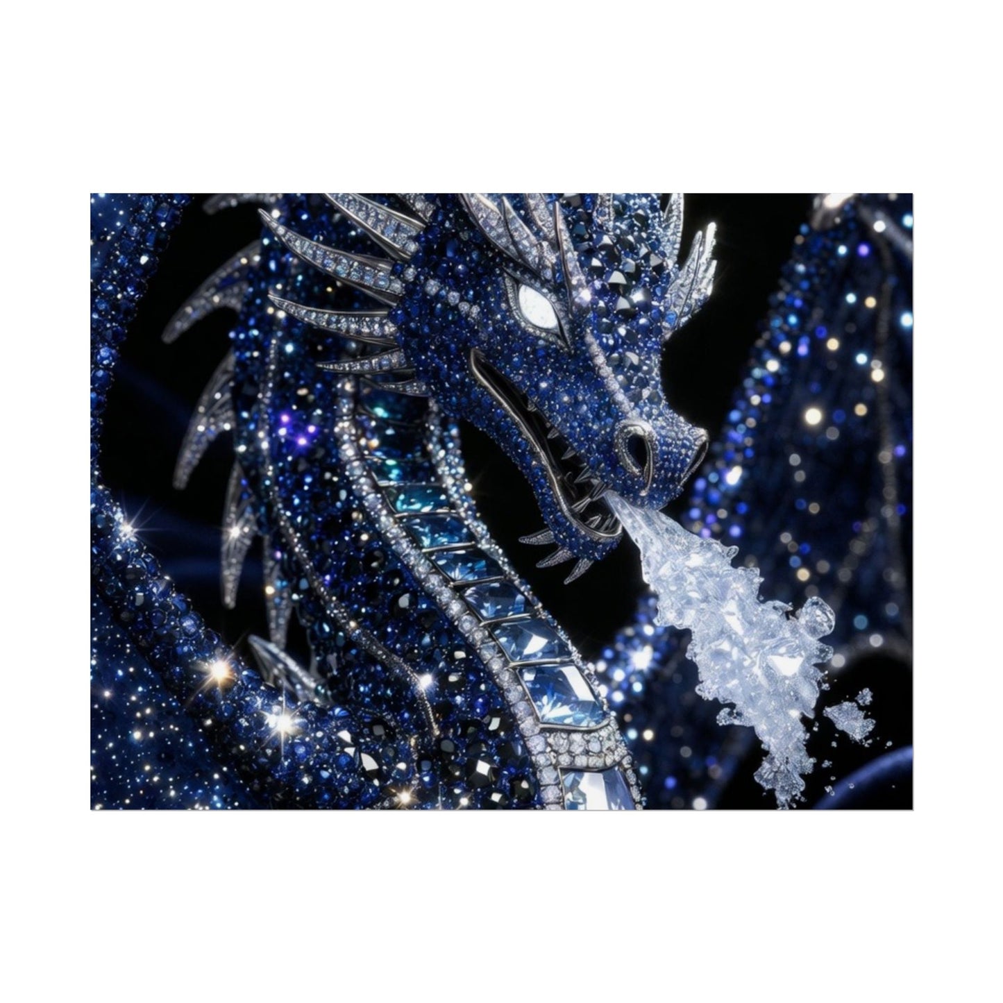 Rolled Poster — Sparkling Ice Dragon Art Print