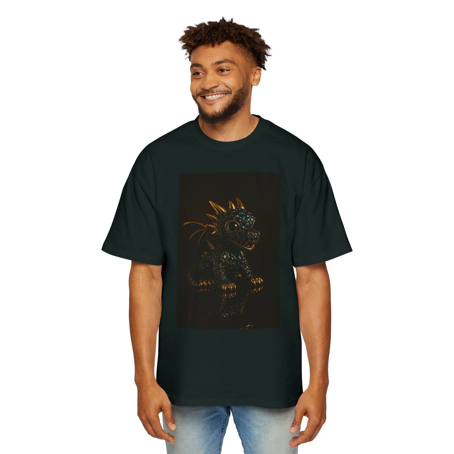 A Dragon Design Oversized Tee, Casual Wear, Graphic Shirt, Gift for Fantasy Lovers, Unique T-Shirt, Perfect for Festivals and Everyday