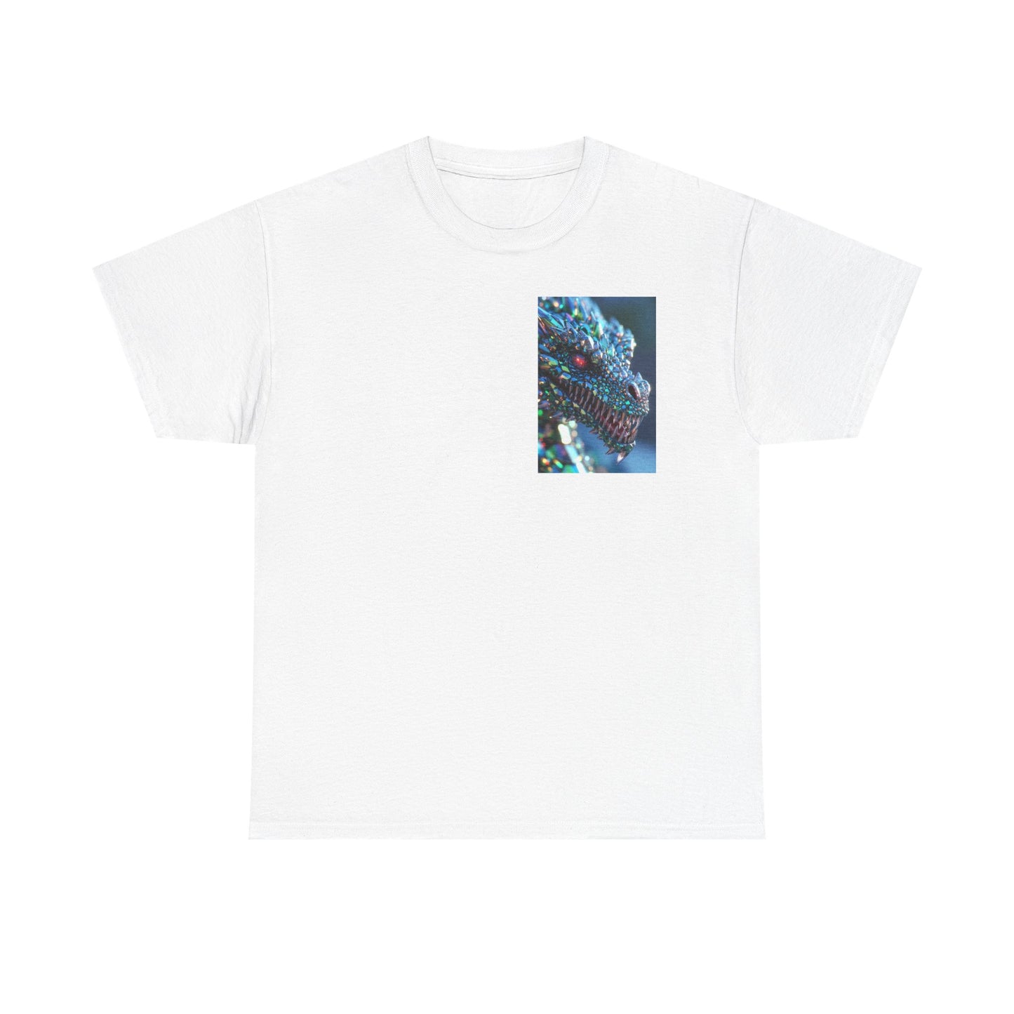 Dragon Scale Graphic Tee — Iridescent Fantasy Lizard Art Shirt