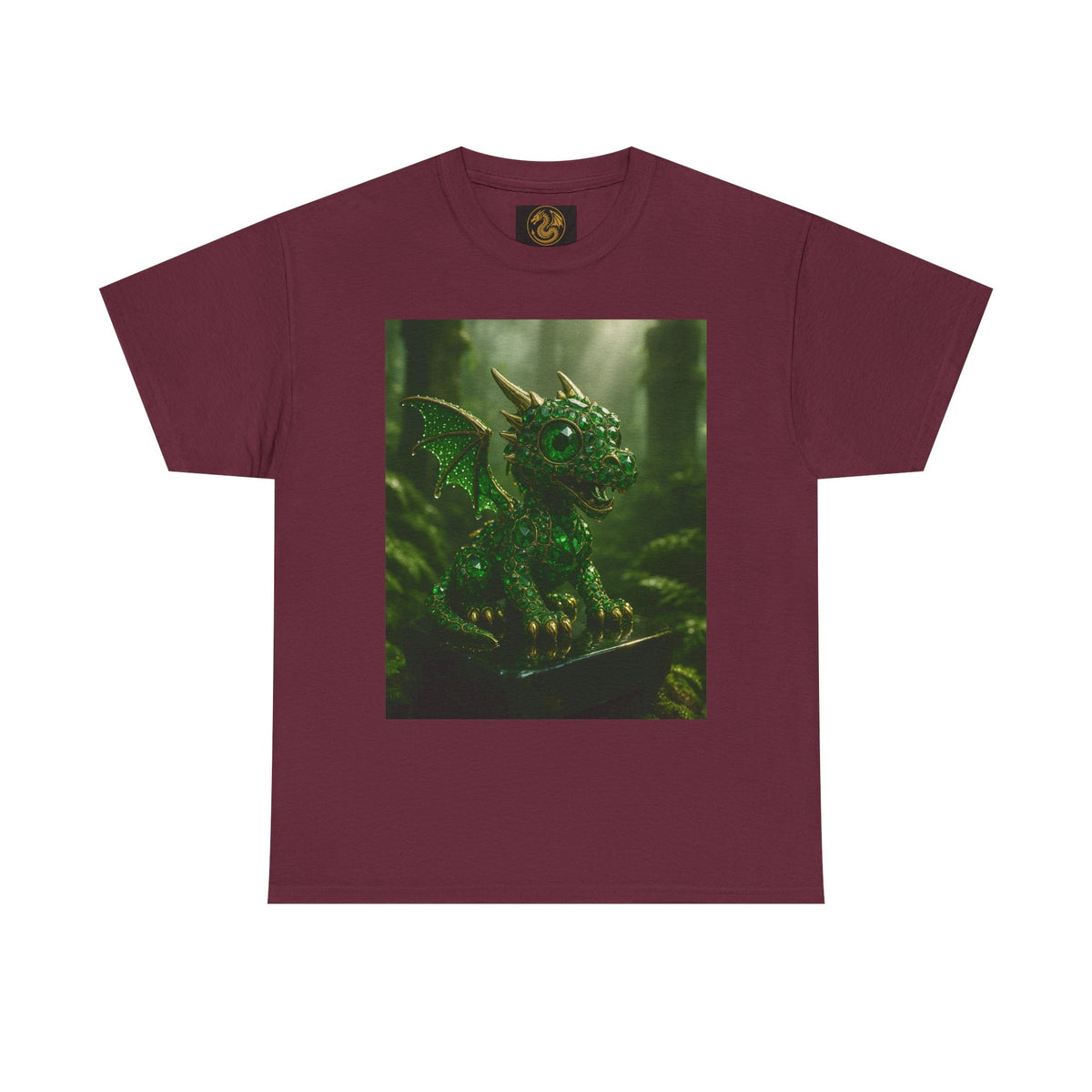 A Fantasy Dragon Graphic Tee, Heavy Cotton Shirt, Cute Dragon Top, Gifts for Dragon Lovers, Whimsical Art T-Shirt, Casual Wear