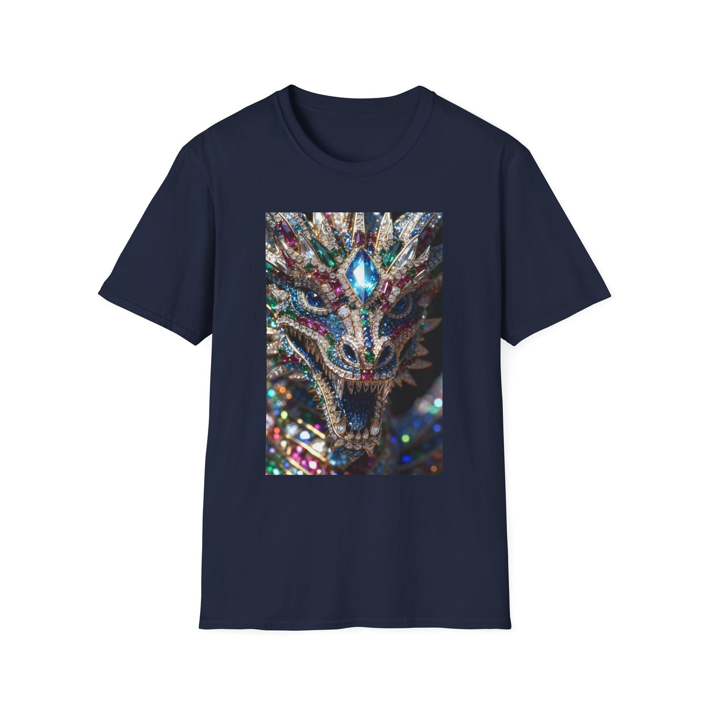 # 1 Dragon selling Gemstone Mask T-Shirt — Jewel-Encrusted Festival Tee