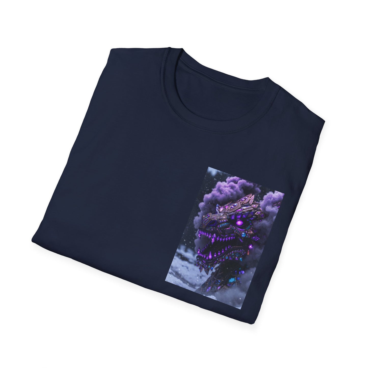 T-Shirt — Purple Nebula Tree Chest Pocket Graphic Tee