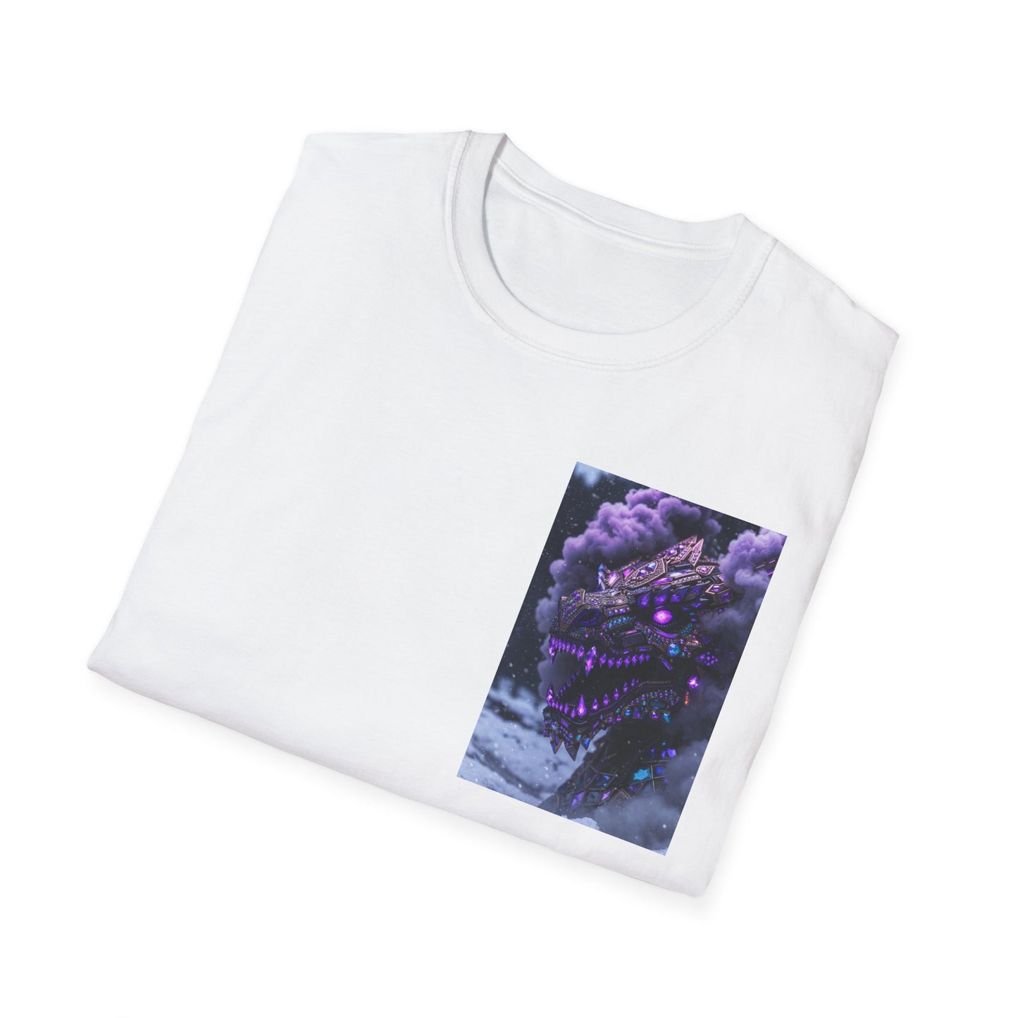 T-Shirt — Purple Nebula Tree Chest Pocket Graphic Tee
