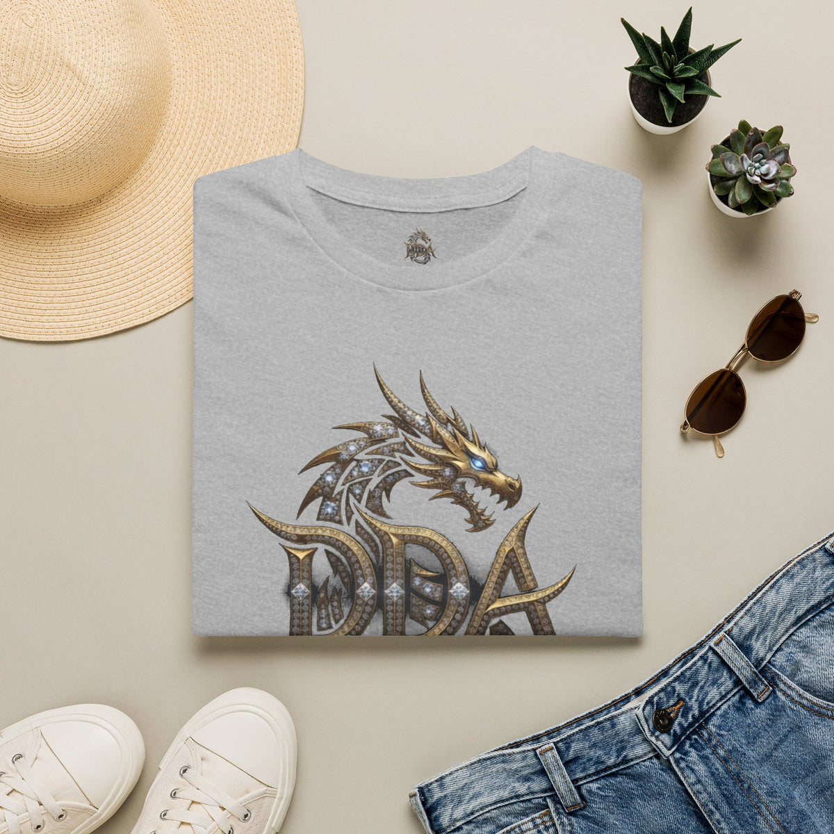 Dragon Logo Pocket T-Shirt — "DDA Divine Dragon Armor" Chest Patch