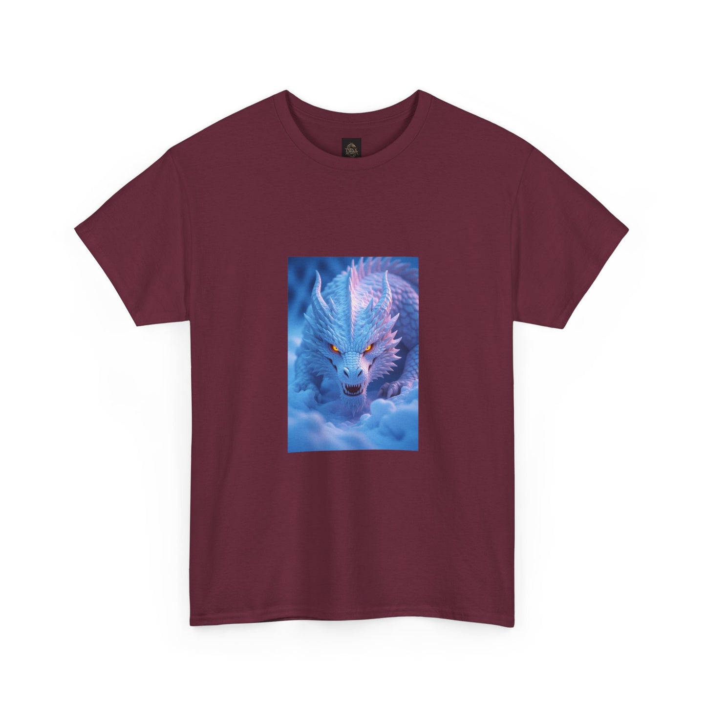 A Mystic Blue Dragon Tee — Ethereal Fantasy Animal Graphic T-Shirt