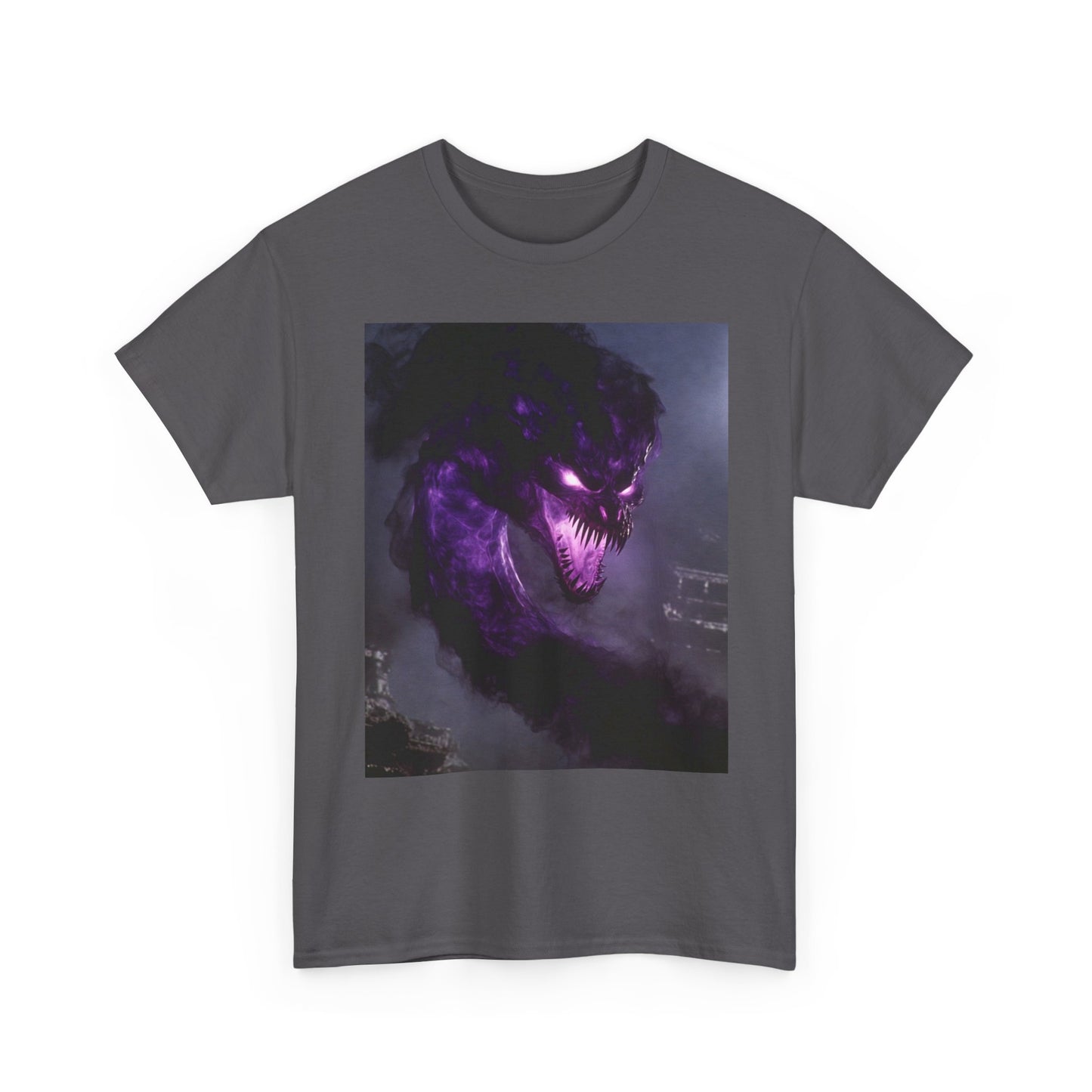 Divine Purple Dragon Ghost Heavy Cotton Tee