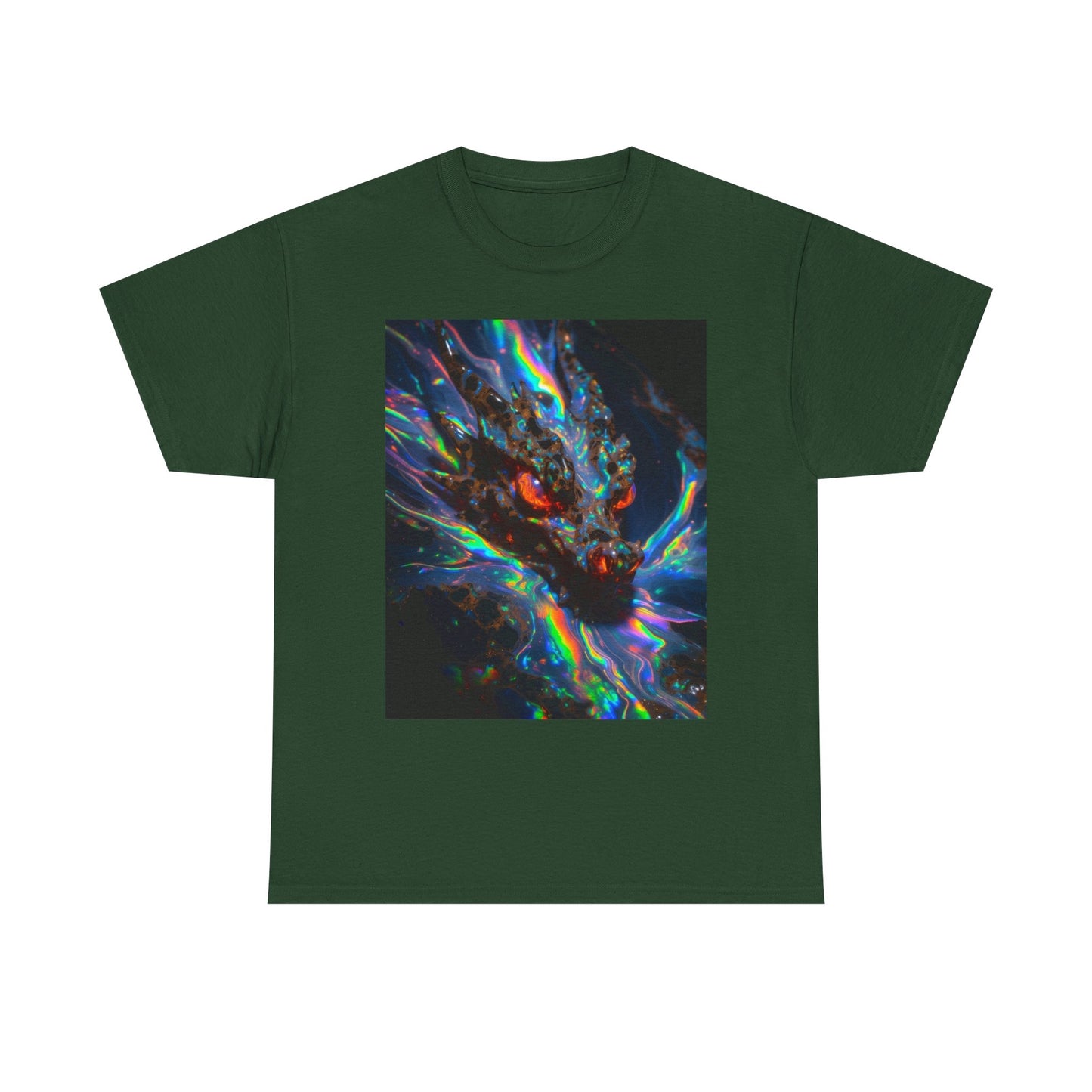 Psychedelic Dragon T-Shirt — Neon Cosmic Dragon Graphic Tee