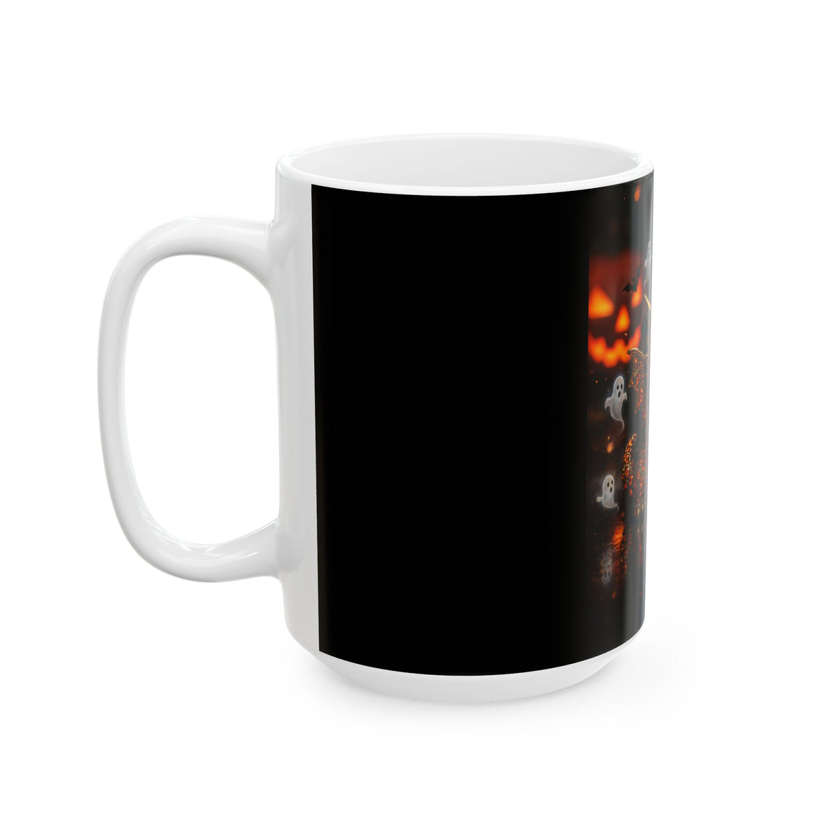 A Halloween Ghosts Ceramic Mug, Spooky Decor, Fall Coffee Cup, Halloween Gift, Cute Ghost Mug