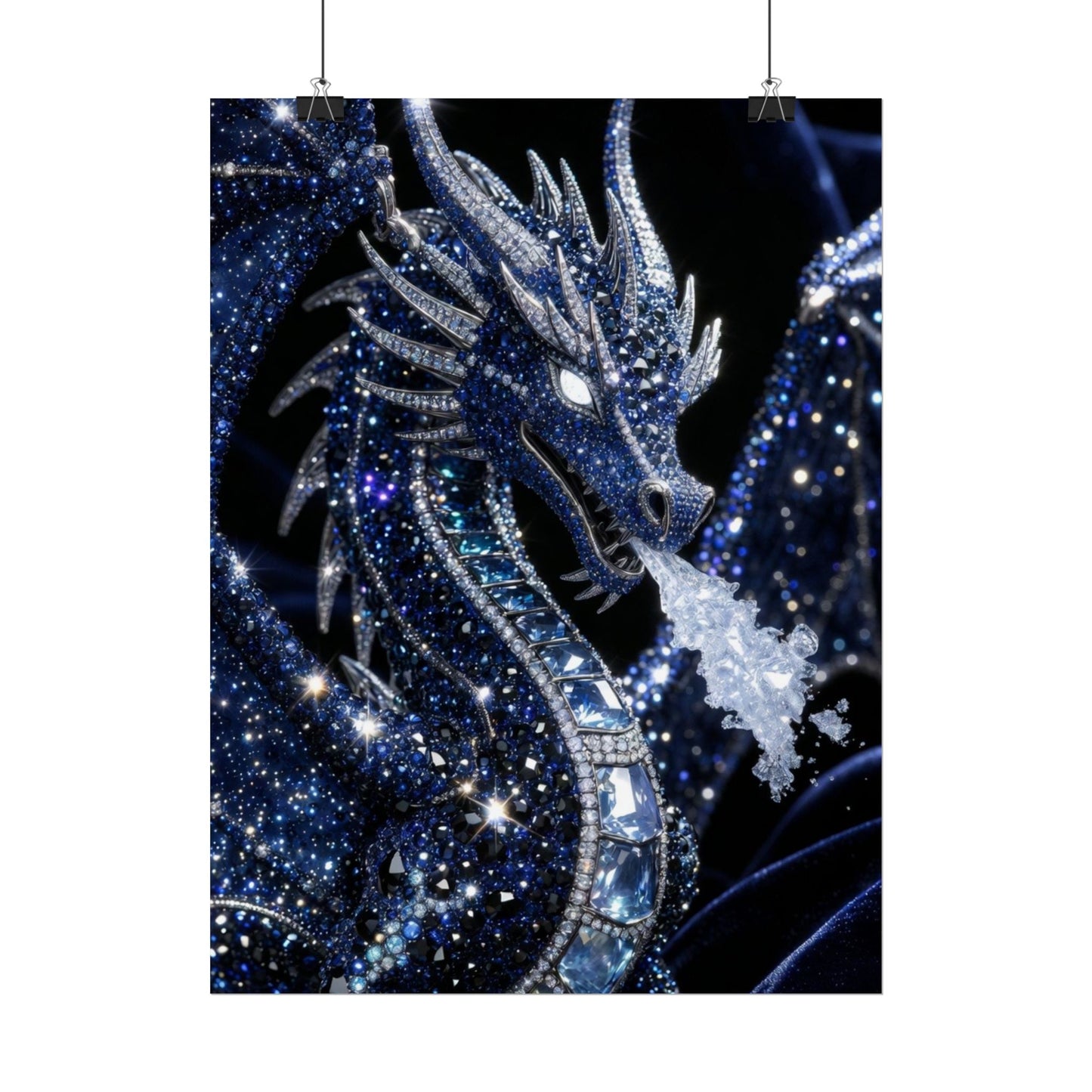Rolled Poster — Sparkling Ice Dragon Art Print