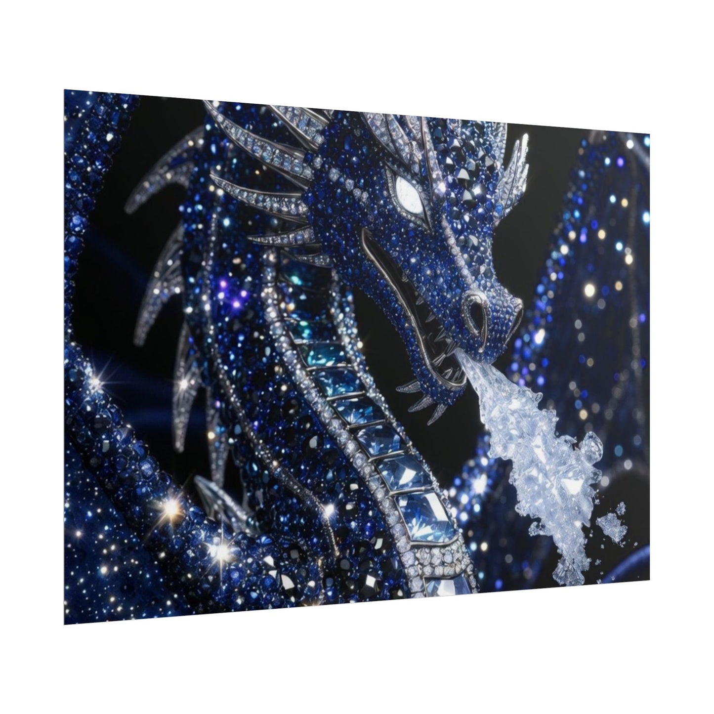 Rolled Poster — Sparkling Ice Dragon Art Print