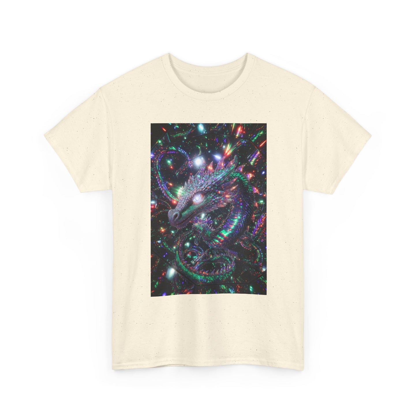 Cosmic Dragon T‑Shirt — Neon Galaxy Serpent Graphic Tee
