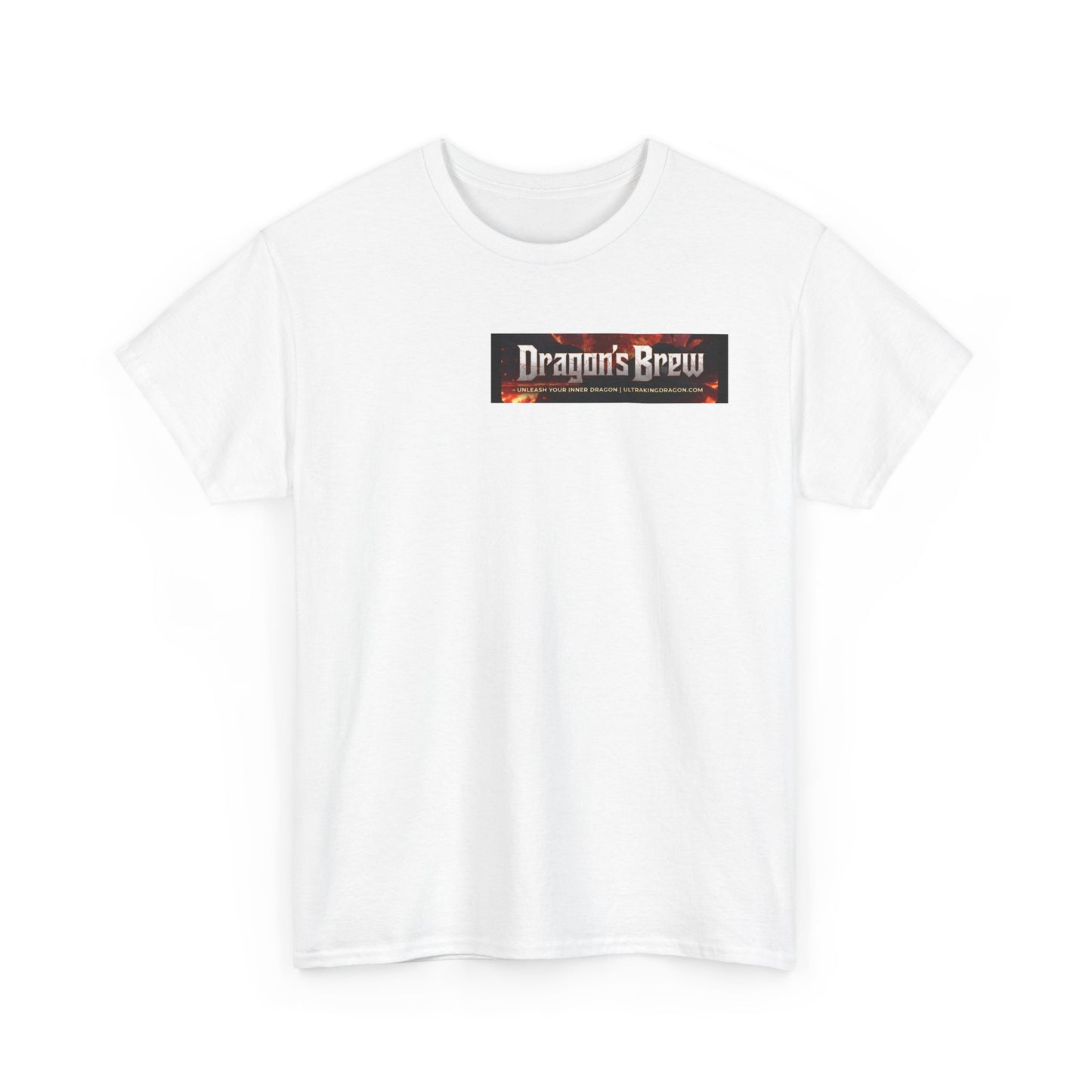 T-Shirt — "Dragon's Brew" Fiery Skull Graphic Tee