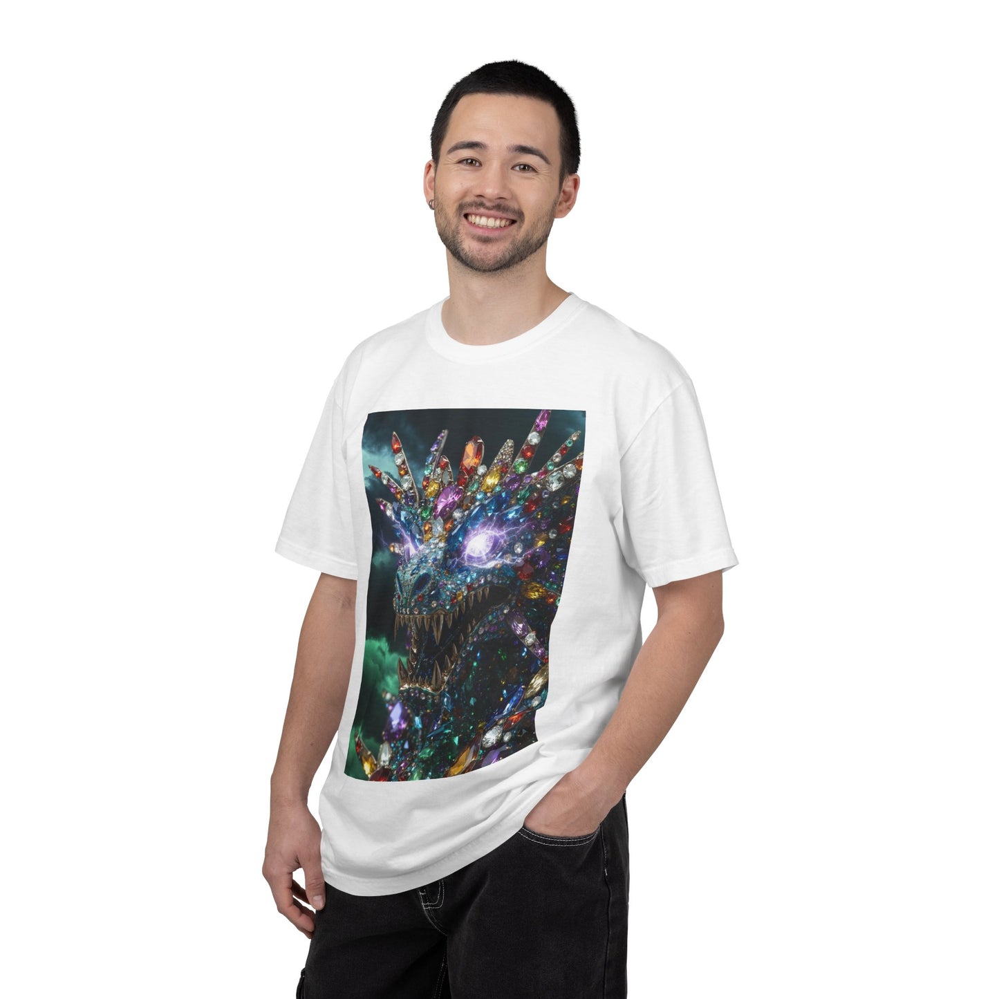 Dragon Crystal T-Shirt — Psychedelic Gem Monster Graphic Tee