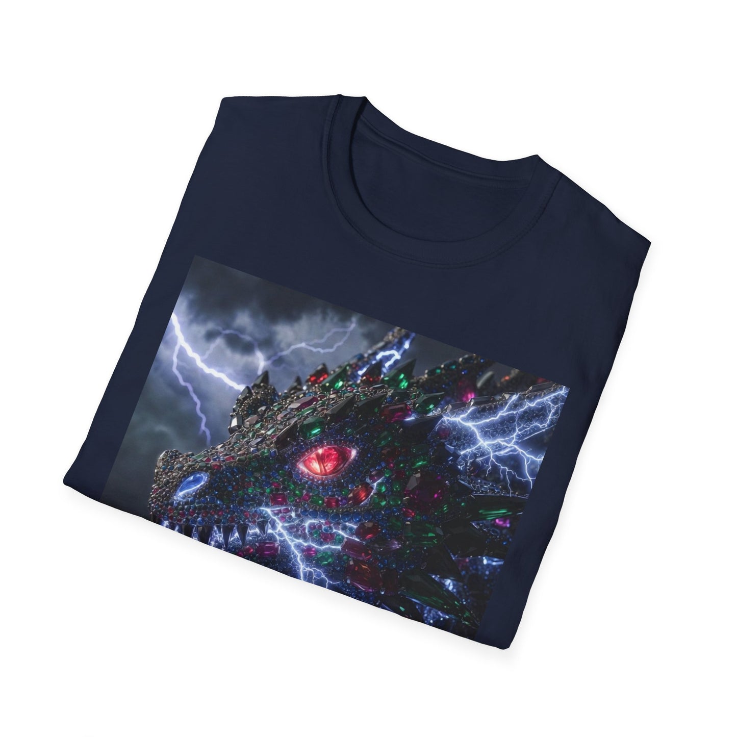 Dragon Lightning T-Shirt — Electric Dark Fantasy Monster Graphic Tee