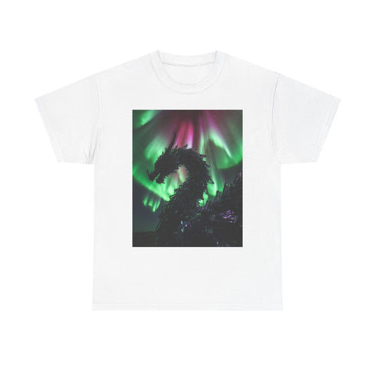 Dragon Aurora T-Shirt — Northern Lights Dragon Graphic Tee