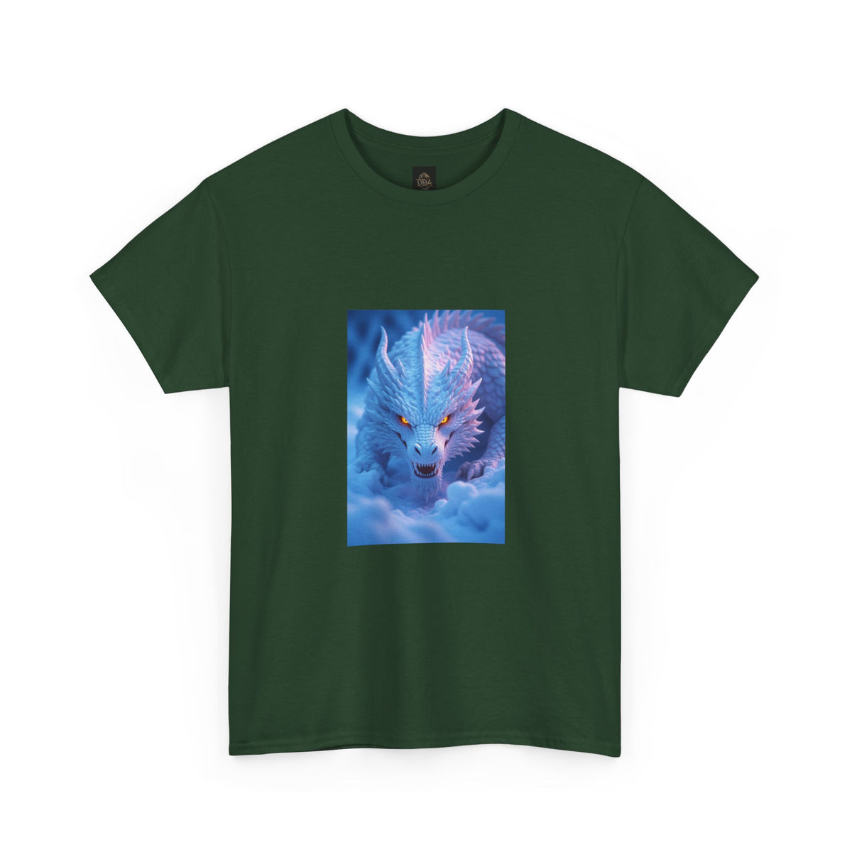 A Mystic Blue Dragon Tee — Ethereal Fantasy Animal Graphic T-Shirt