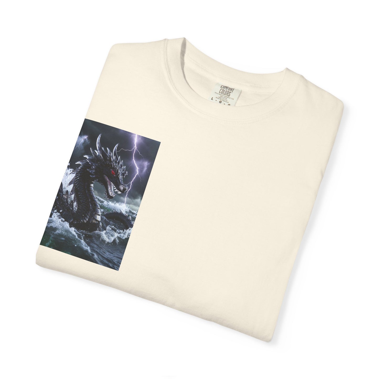 Dragon Storm Graphic T-Shirt — Dark Fantasy Chest Print