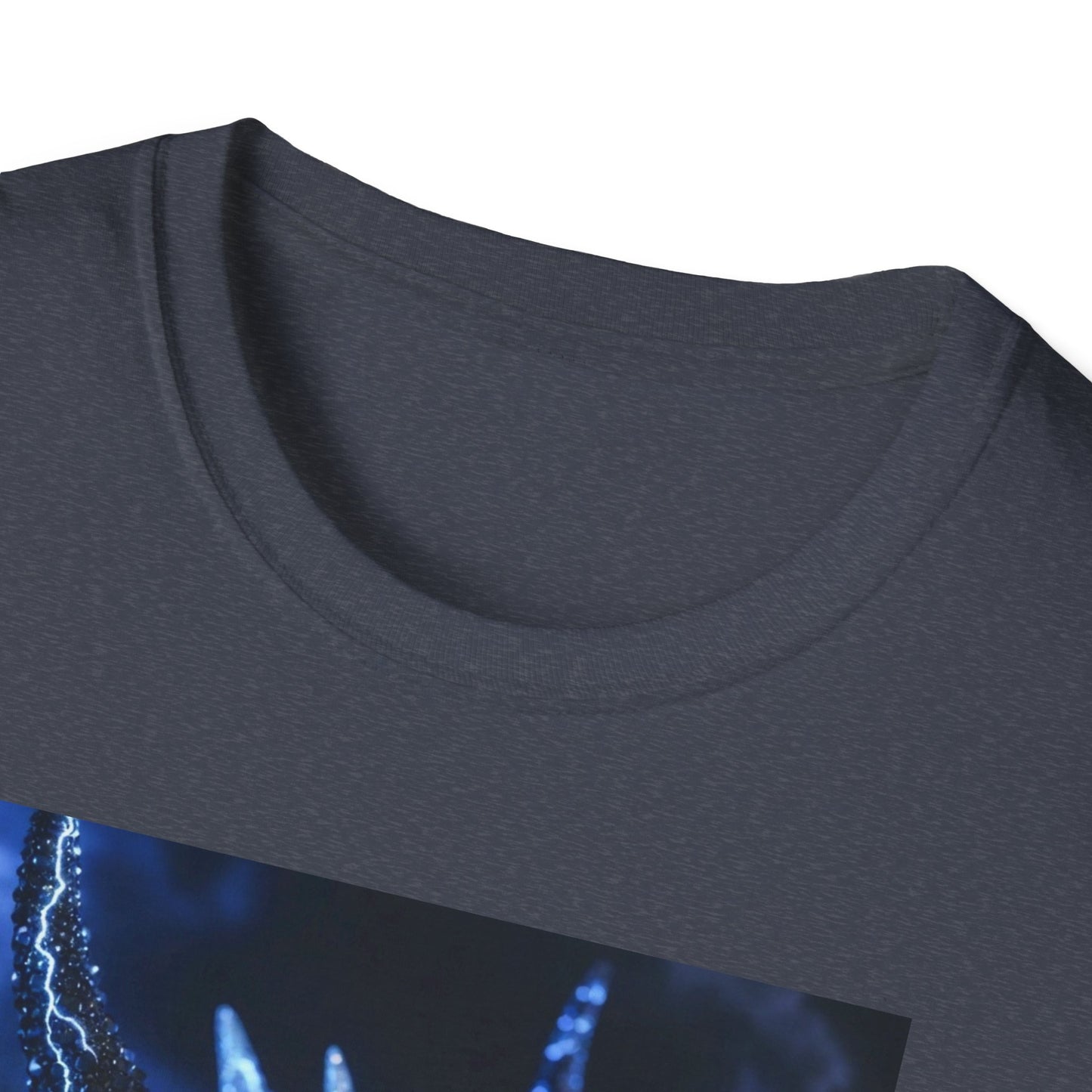 Lightning Dragon T-Shirt — Electric Blue Mythical Dragon Graphic Tee