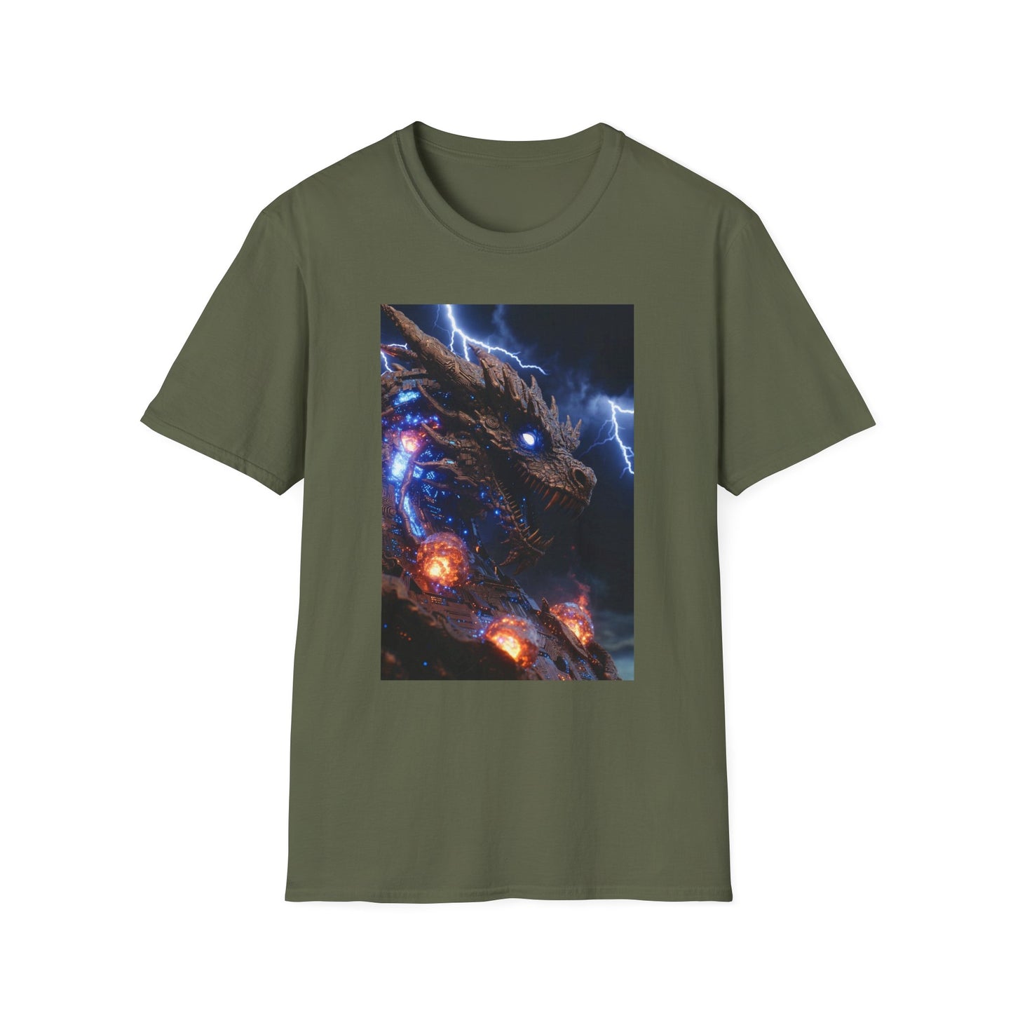 Godzilla Monster Tee — Electric Kaiju Face Graphic T-Shirt