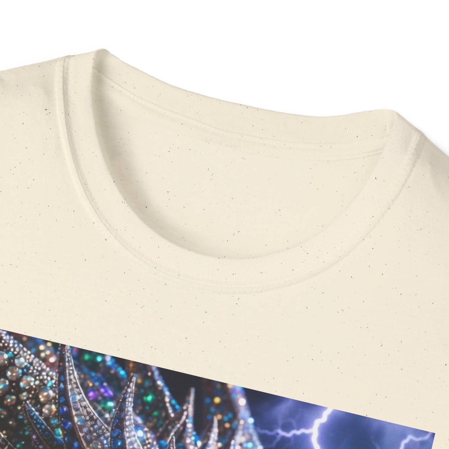 Dragon Lightning T-Shirt — Neon Crystal Fantasy Graphic Tee