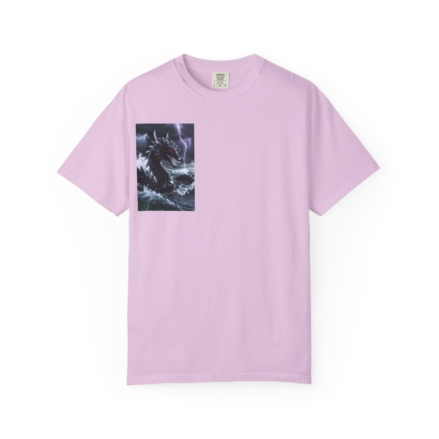 Dragon Storm Graphic T-Shirt — Dark Fantasy Chest Print