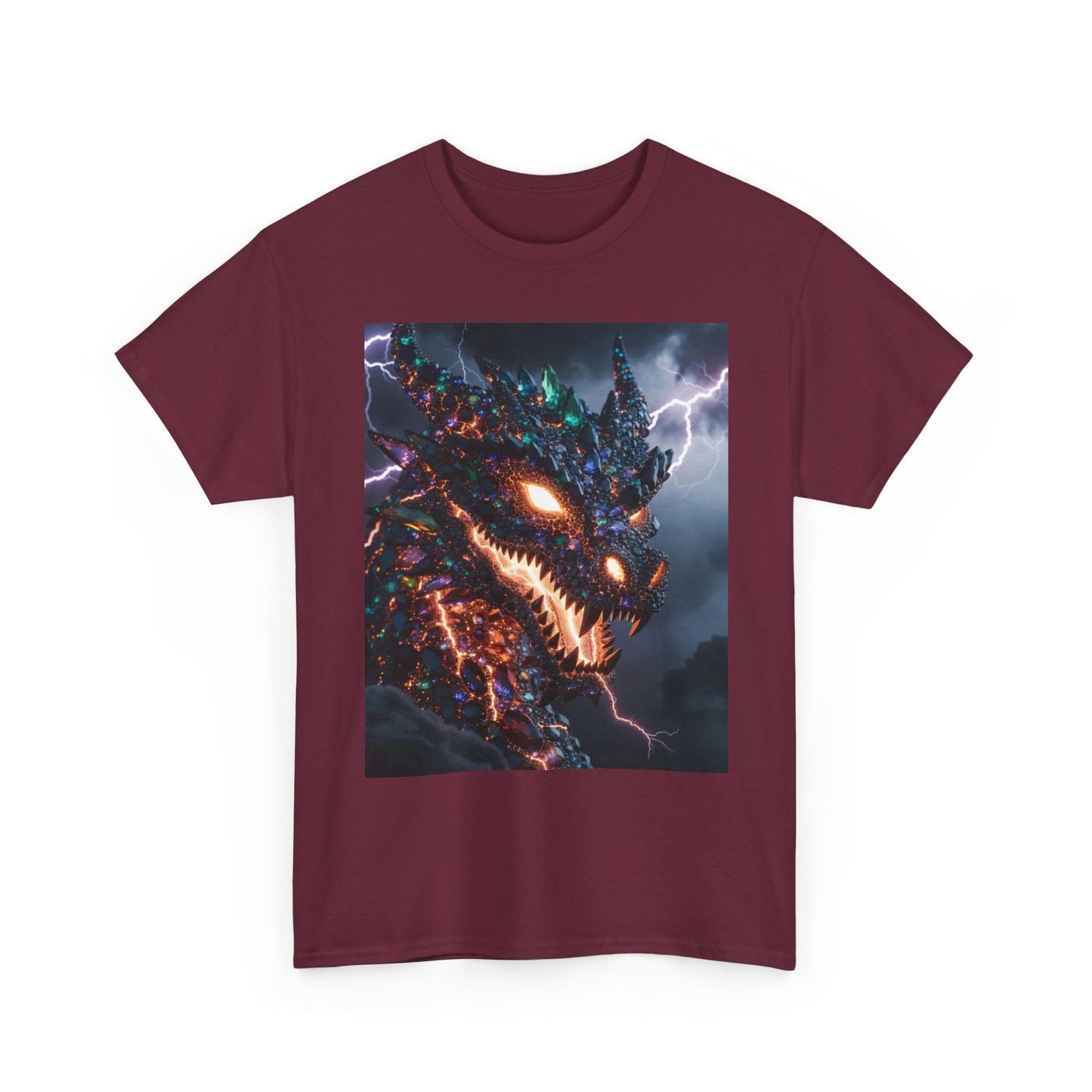 Molten Fury Dragon T‑Shirt — Lightning Kaiju Graphic Tee