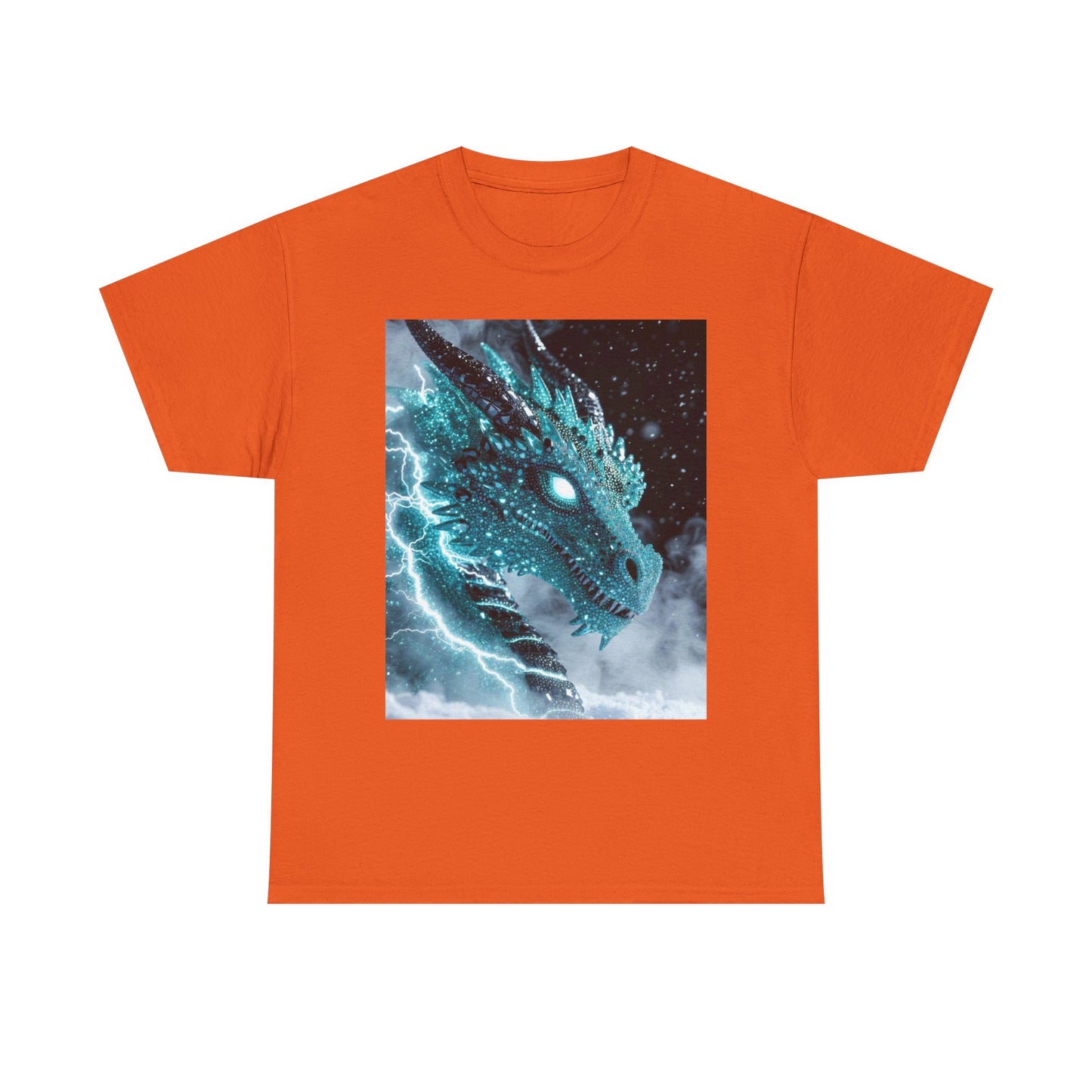 Dragon Storm T-Shirt — Electric Blue Dragon Graphic Tee