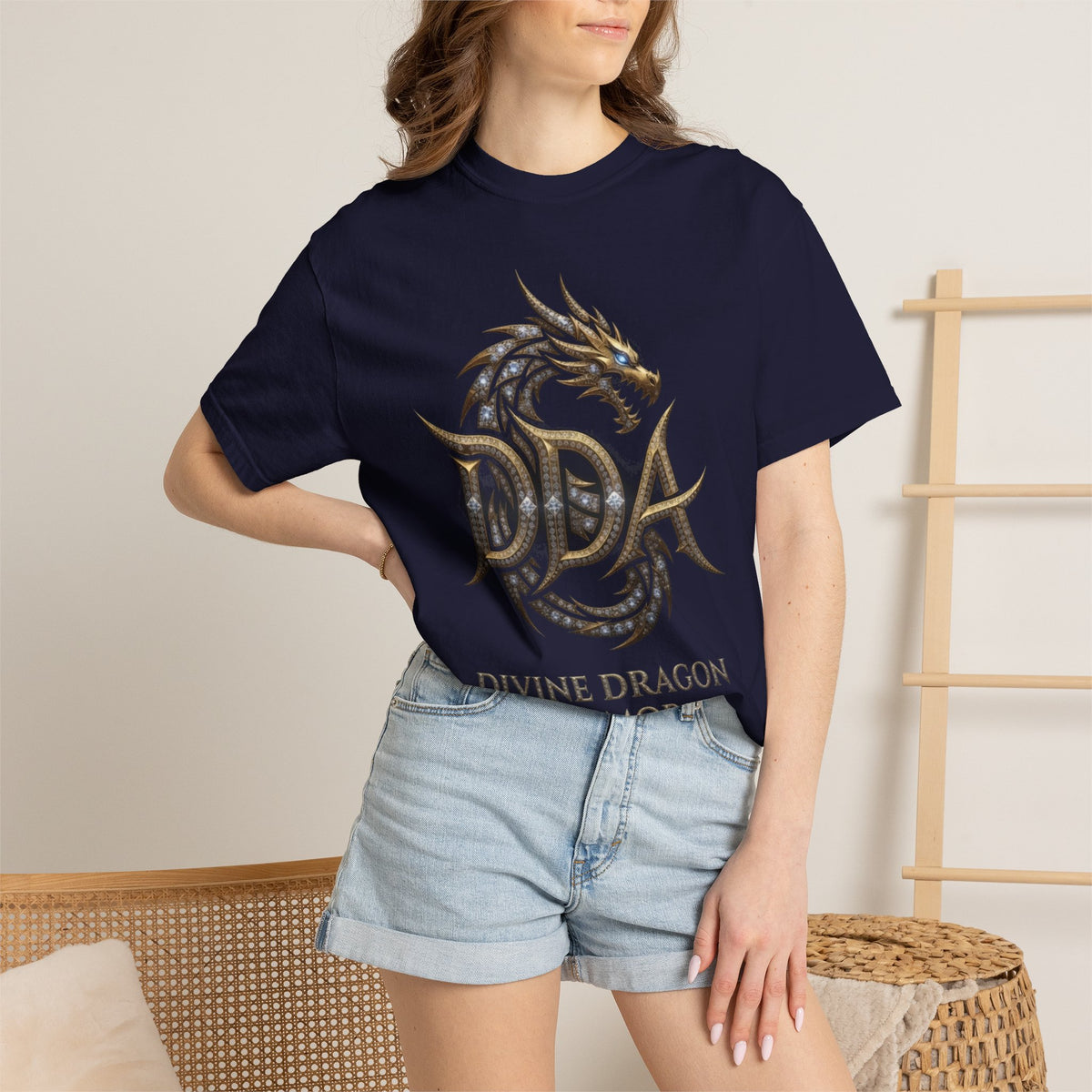 A DIVINE DRAGON ARMOR MEN OR WOMANS Garment-Dyed T-shirt