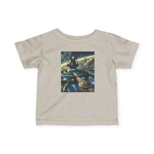 Galactic Adventure Infant Tee - Cosmic Print for Little Explorers