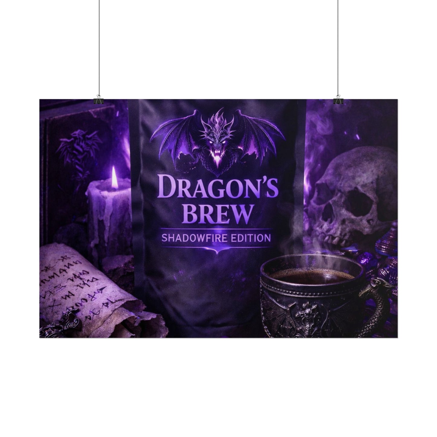 Rolled Poster — "Dragon’s Brew: Shadowfire Edition" Fantasy Poster