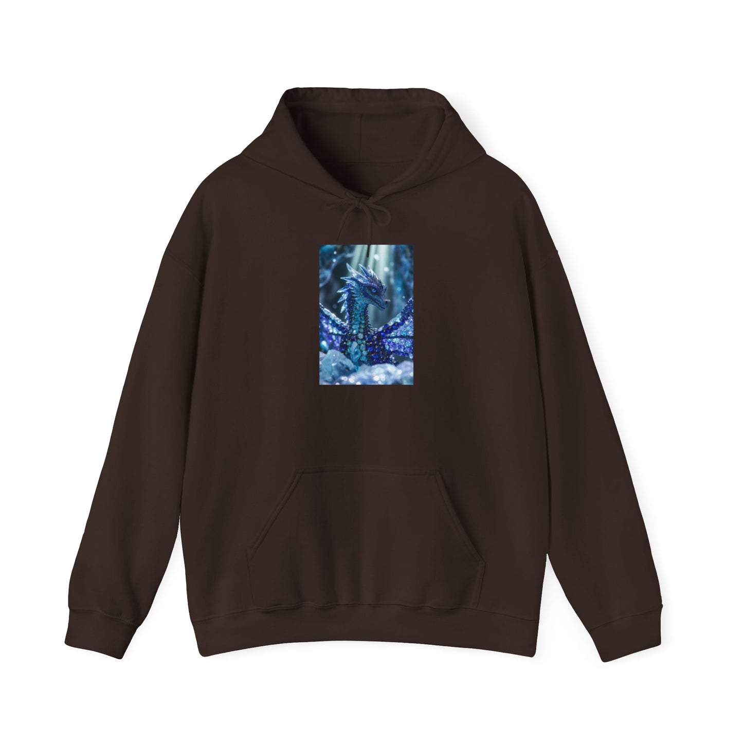 Blue Forest Dragon Hoodie — Mystic Night Scene Sweatshirt