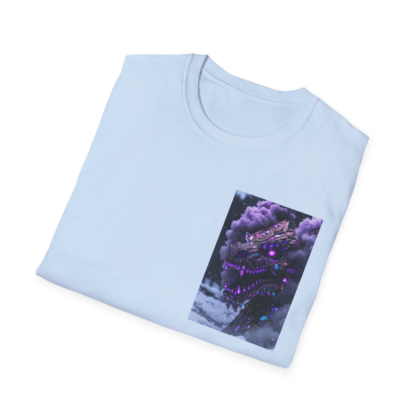 T-Shirt — Purple Nebula Tree Chest Pocket Graphic Tee