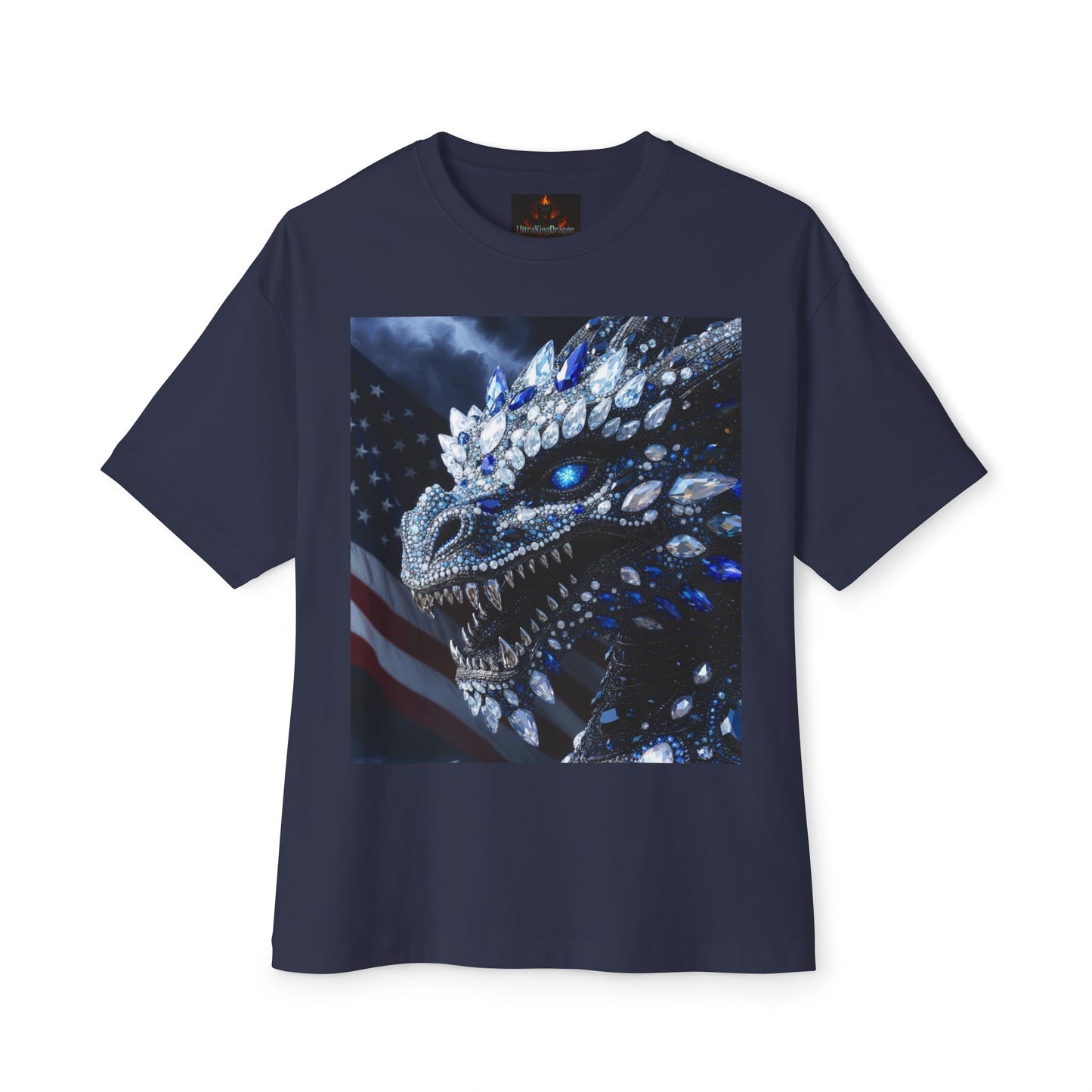 Dragon USA 🇺🇸 Oversized Boxy Tee - Relaxed Fit Shirt for Casual Wear, Perfect Gift for Birthdays, Holidays, Lounge, Everyday Style, Uplifting [...]