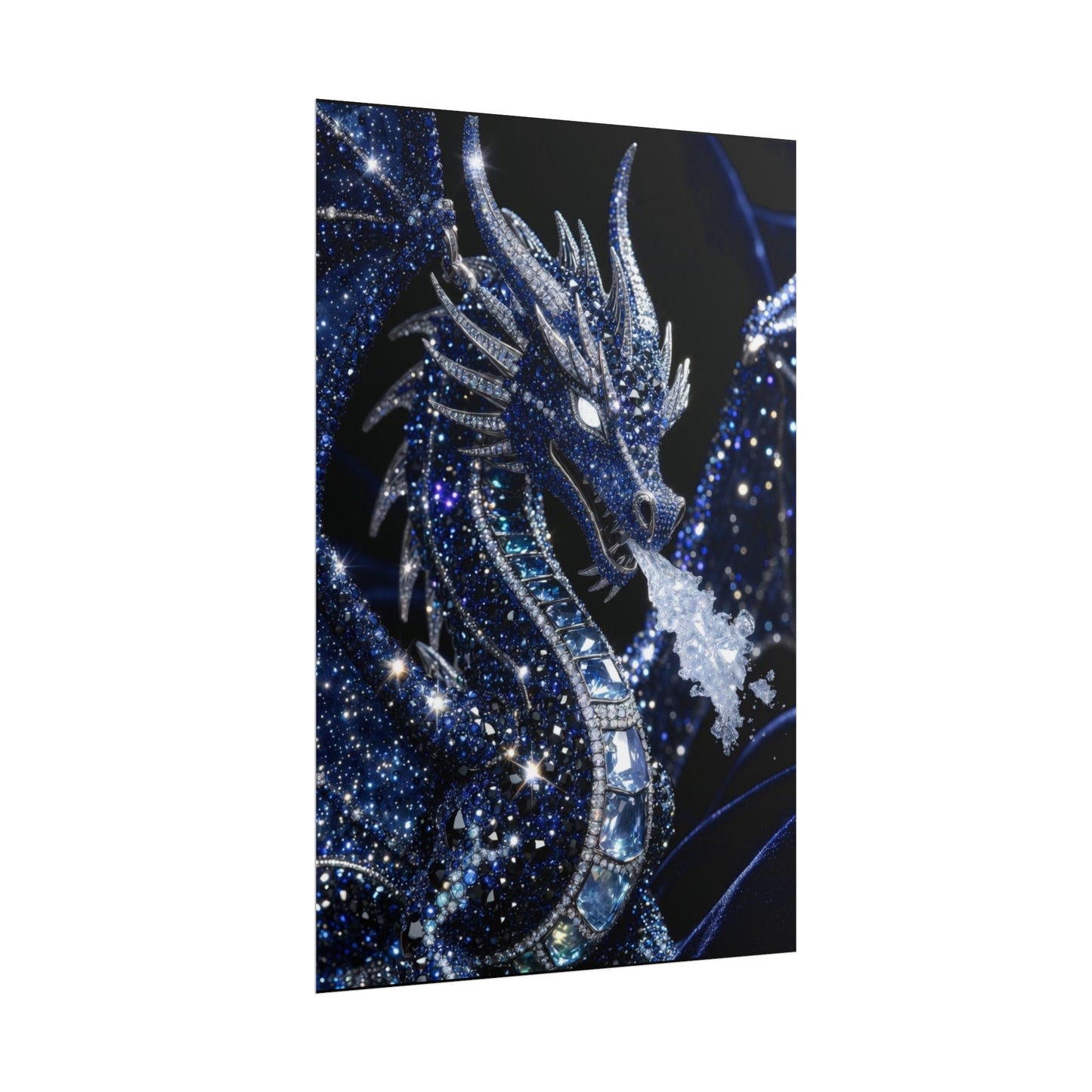 Rolled Poster — Sparkling Ice Dragon Art Print