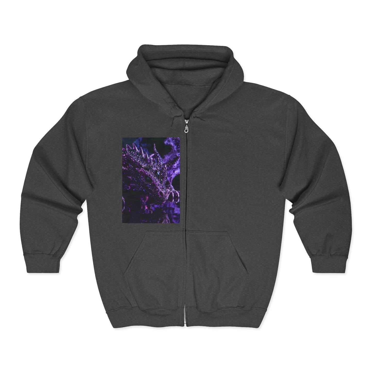 Zip Hoodie — Purple Nebula Abstract Graphic