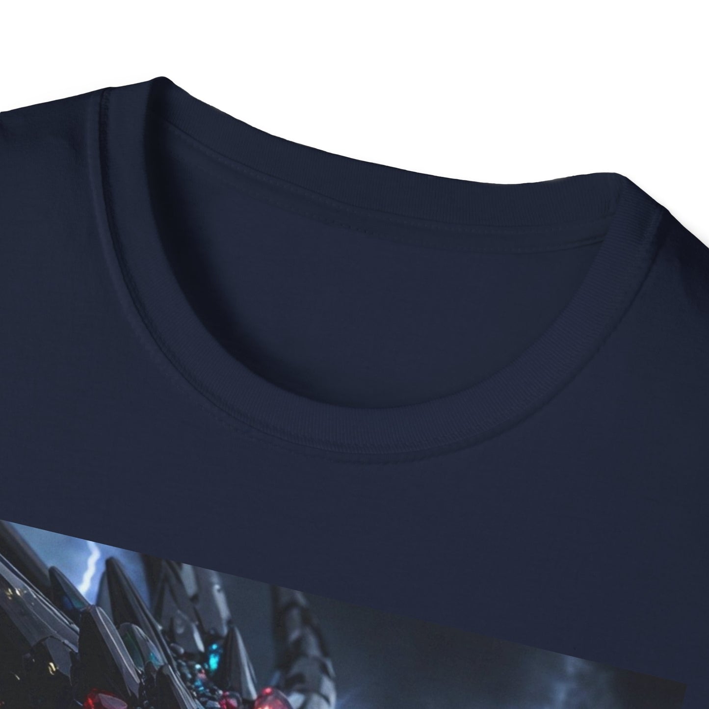 Cosmic Leviathan Shark T-Shirt — Neon Sci‑Fi Sea Monster Tee