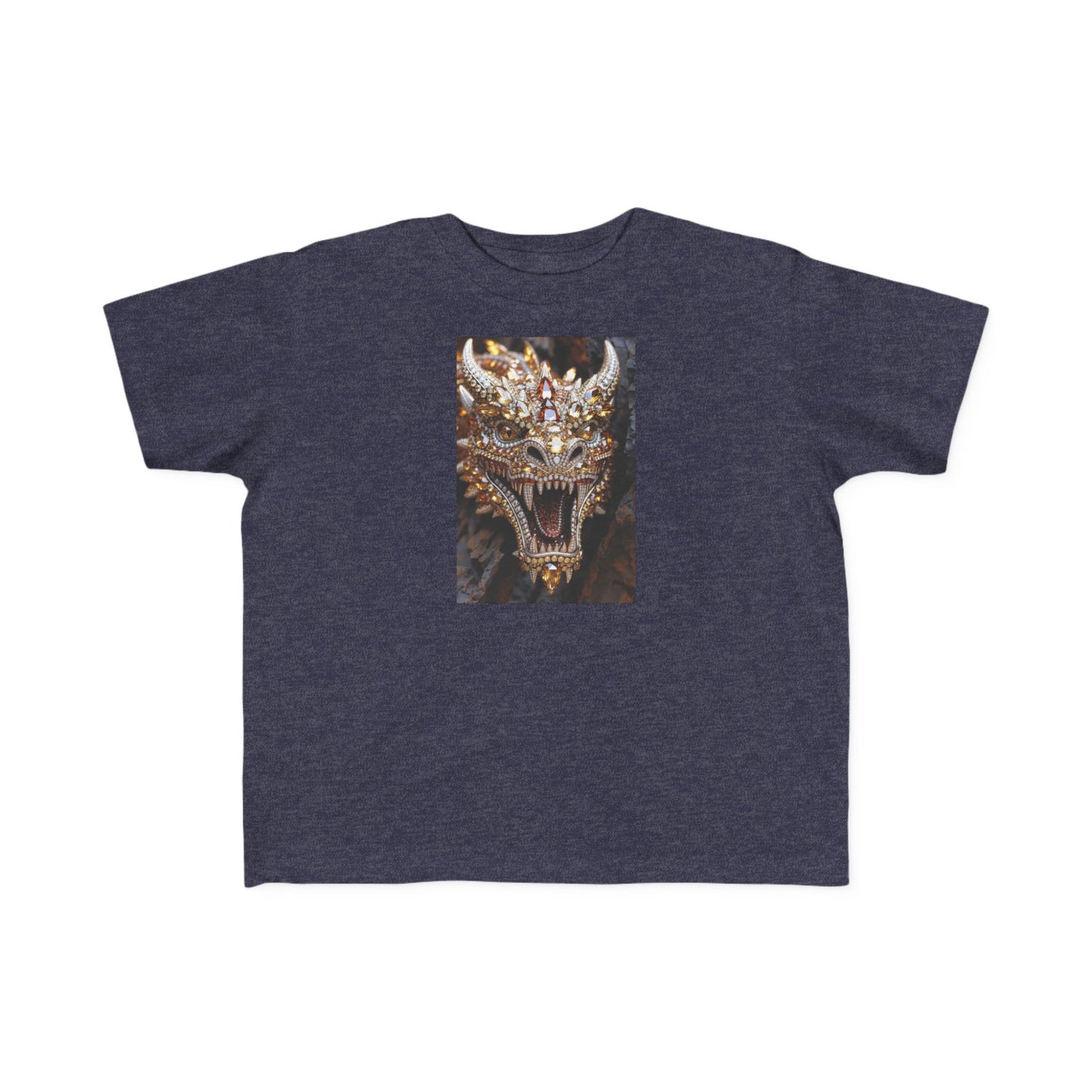 Toddler Tee — Fierce Gold Dragon Graphic Shirt
