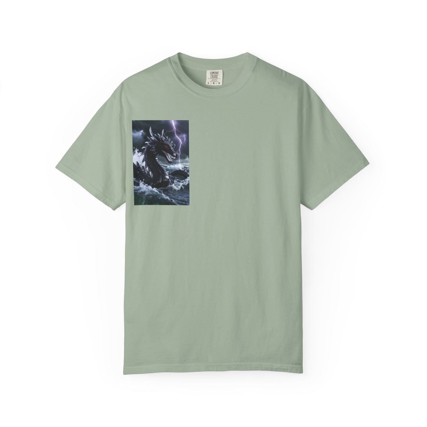 Dragon Storm Graphic T-Shirt — Dark Fantasy Chest Print