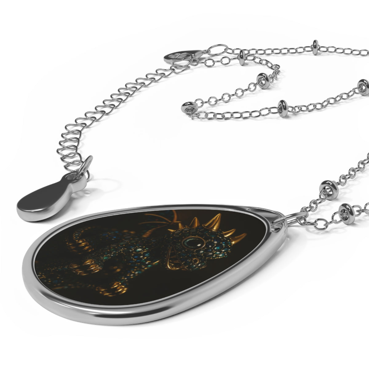 An Elegant Oval Necklace with Unique Design, Statement Jewelry, Gift for Her, Trendy Accessory, Handmade Jewelry, Holiday Gifts