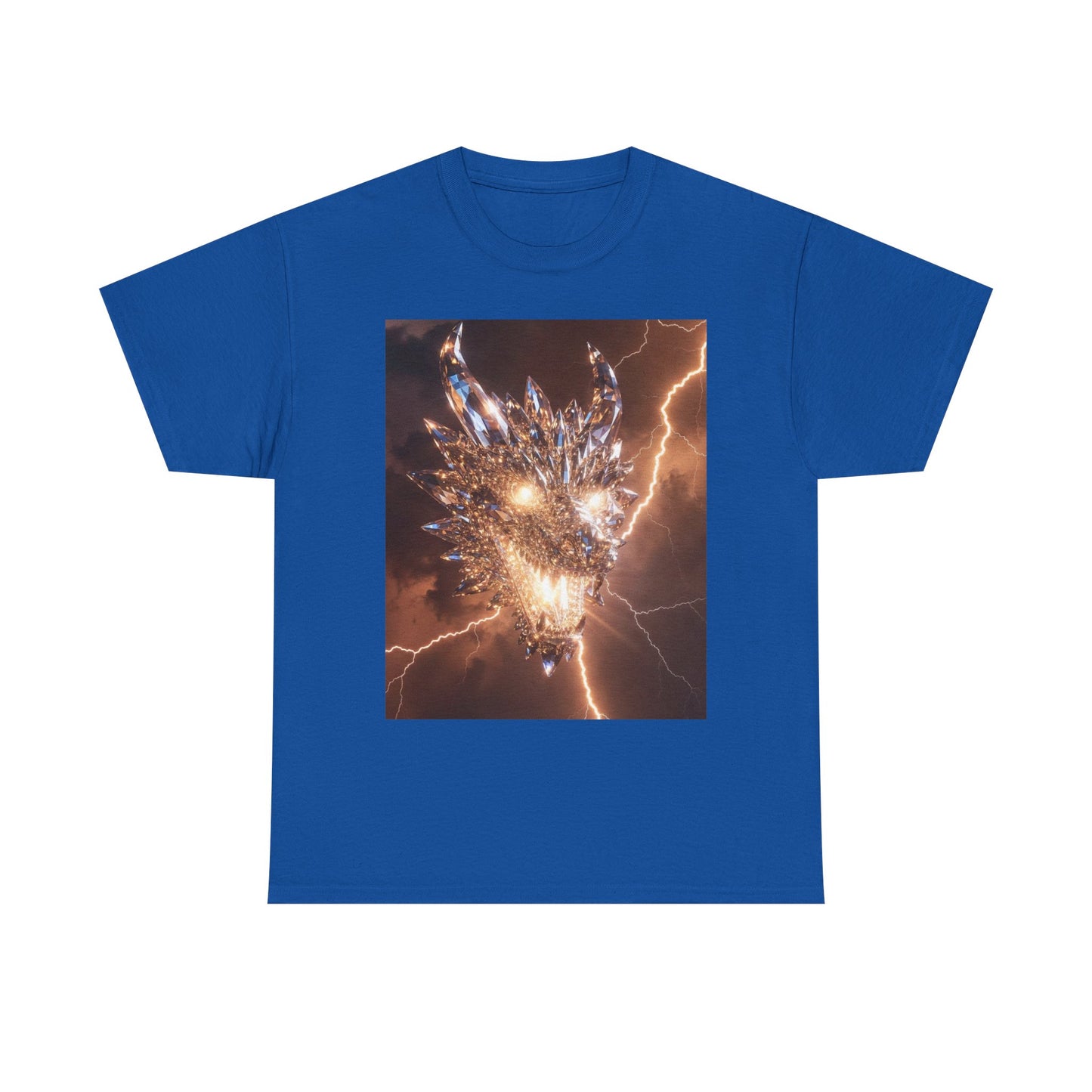 Dragon Lightning Graphic Tee — Fiery Electric Fantasy T-Shirt