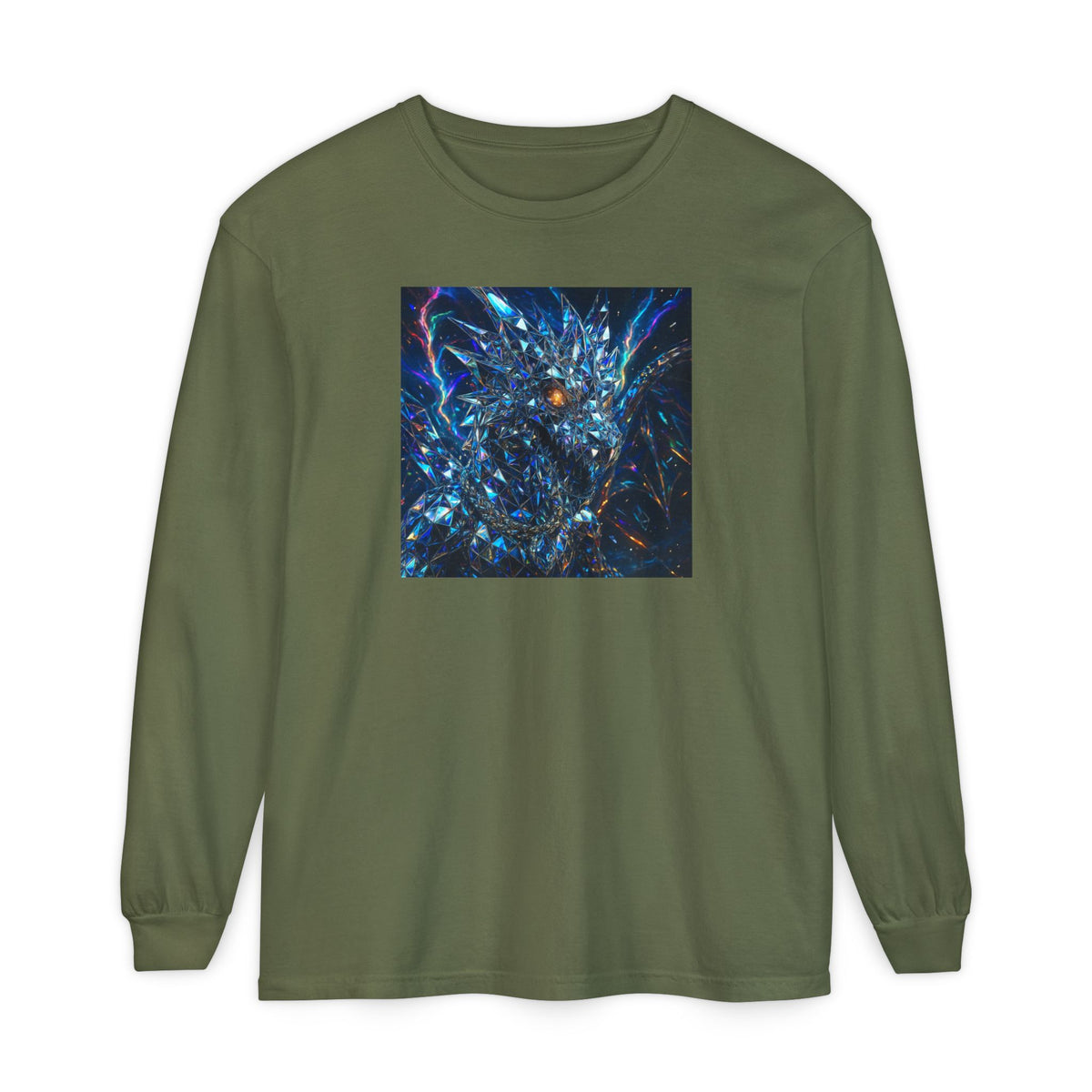 A Glass Dragon Garment-dyed Long Sleeve T-Shirt
