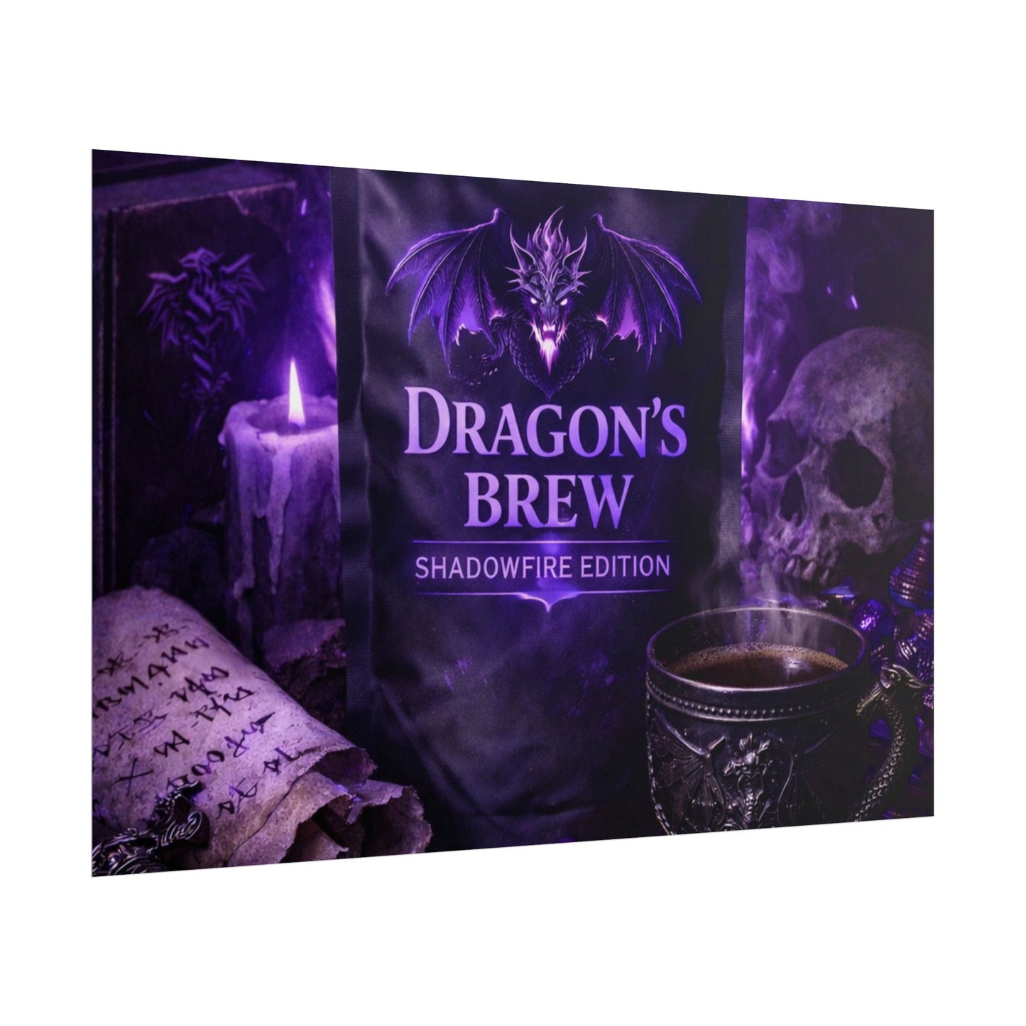 Rolled Poster — "Dragon’s Brew: Shadowfire Edition" Fantasy Poster